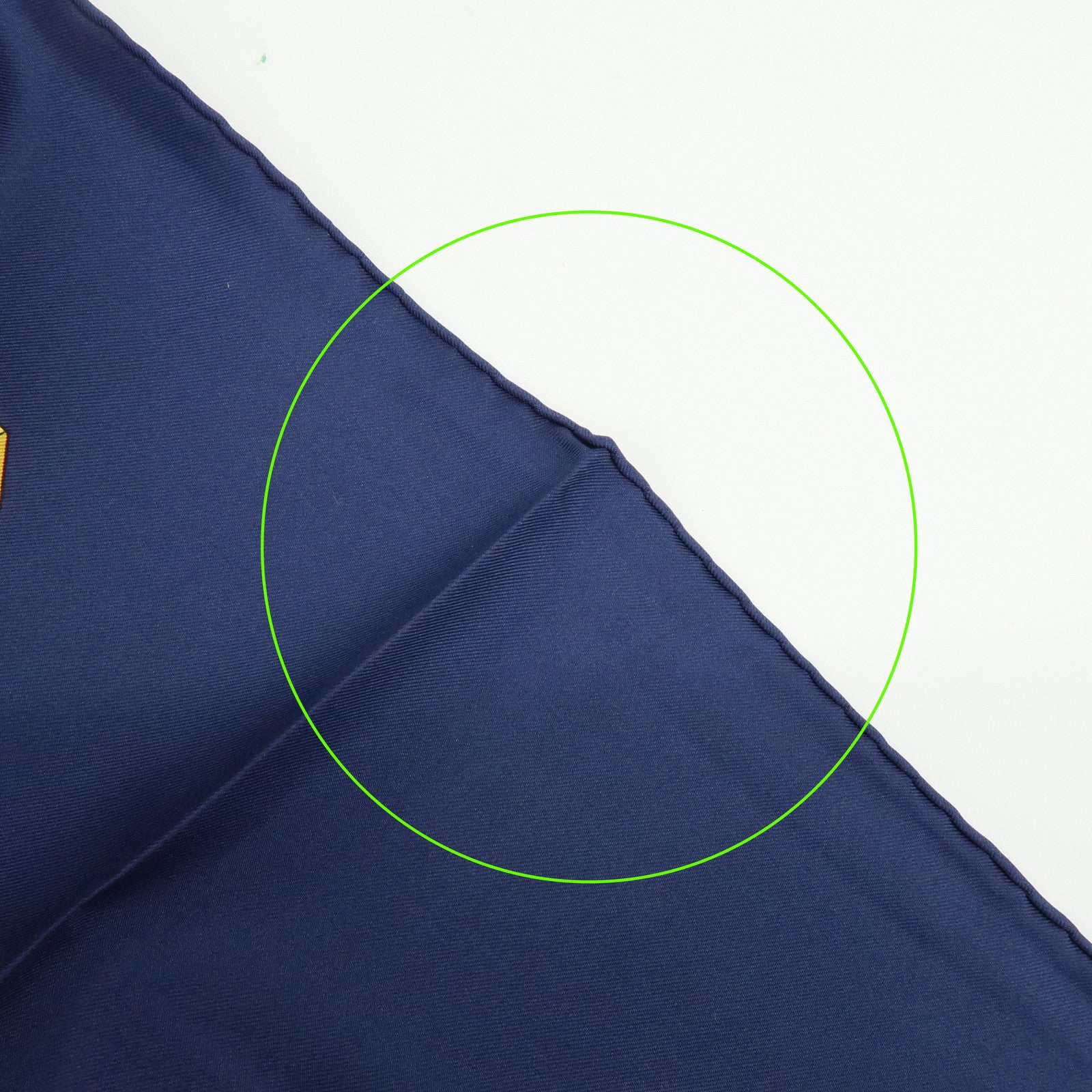 HERMES Carre 90 Silk 100% Scarf SPRINGS Dark Navy