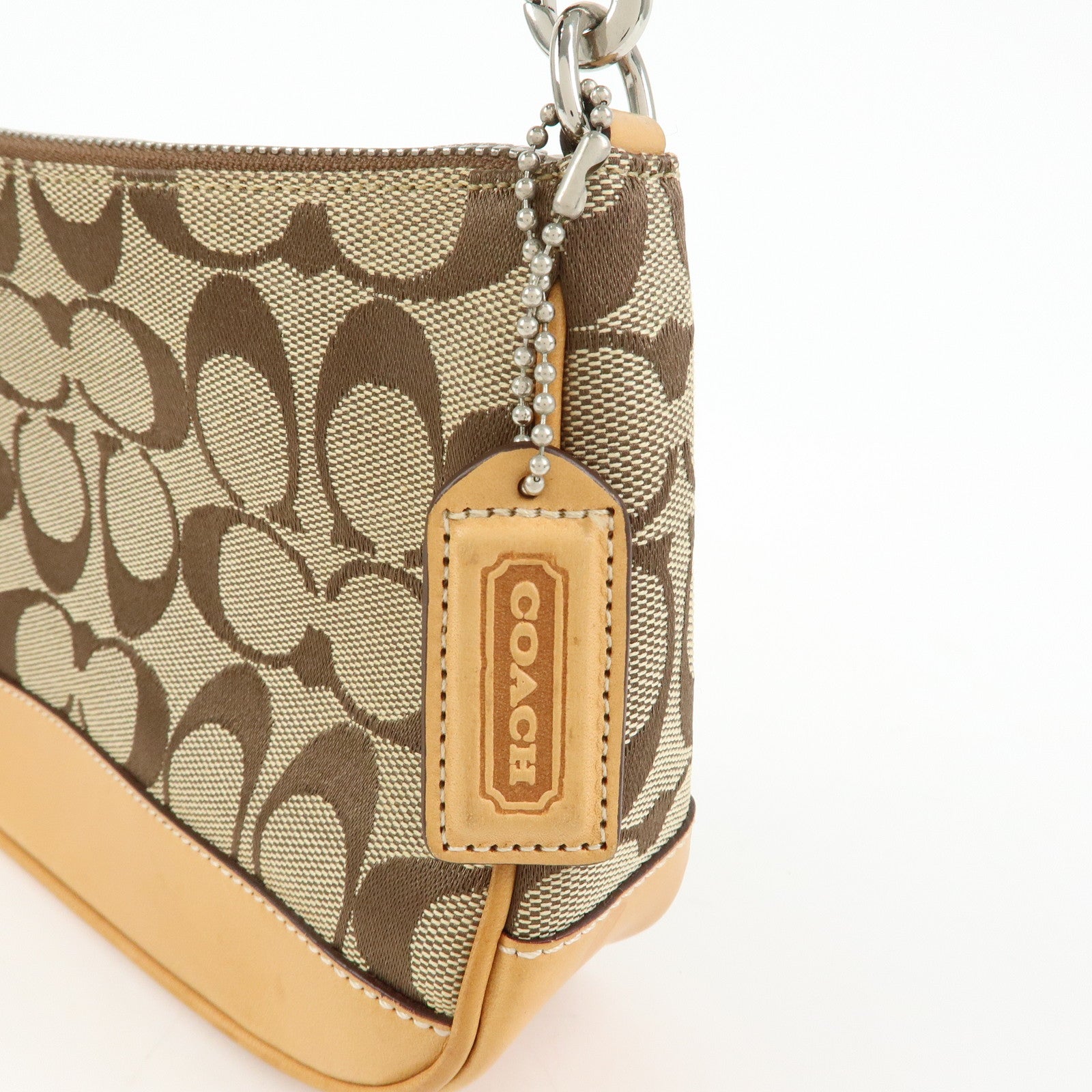 COACH Set of 3 Signature Canvas Leather Shoulder Bag Hand Bag
