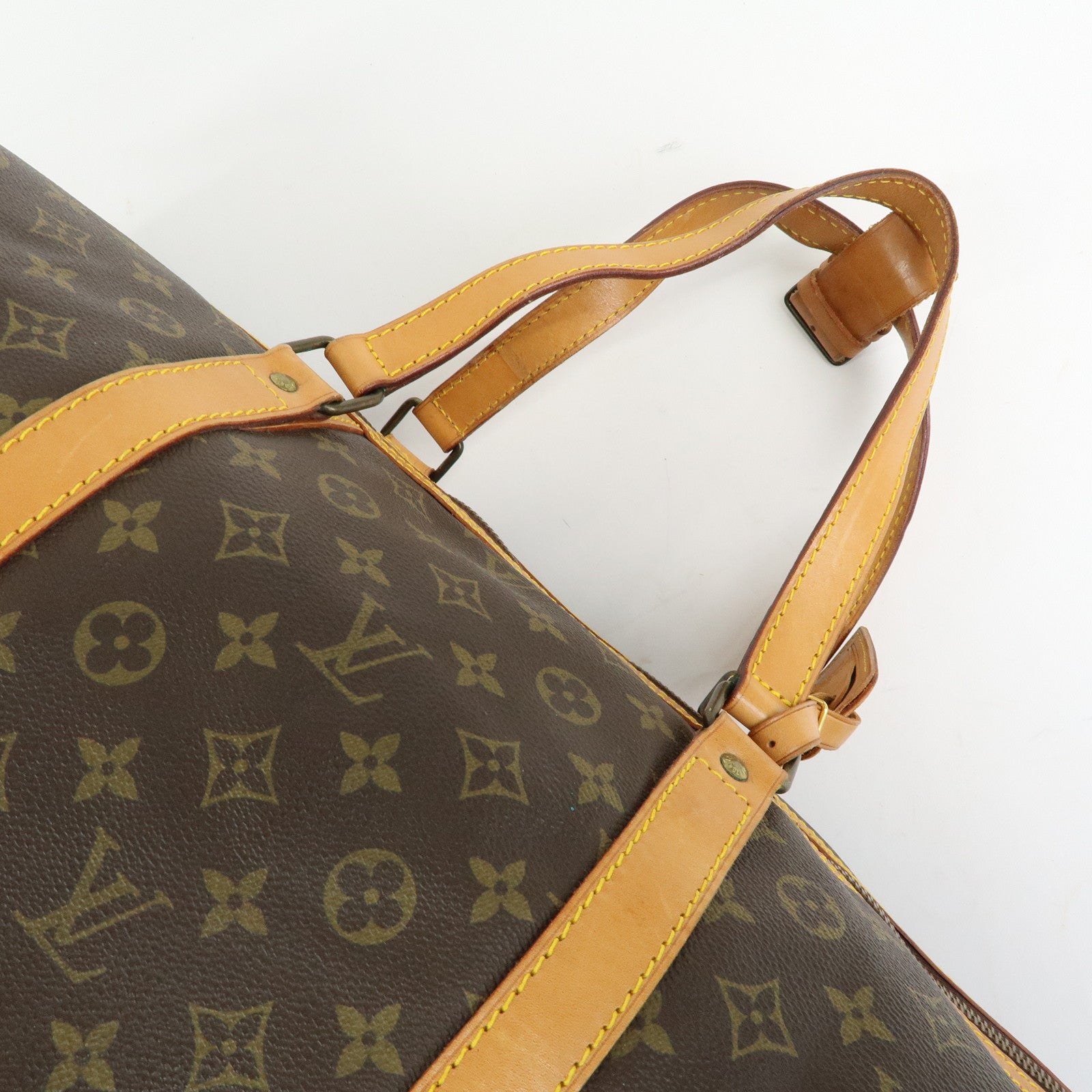 Louis Vuitton Monogram Sac Souple 55 Boston Bag Brown M41622