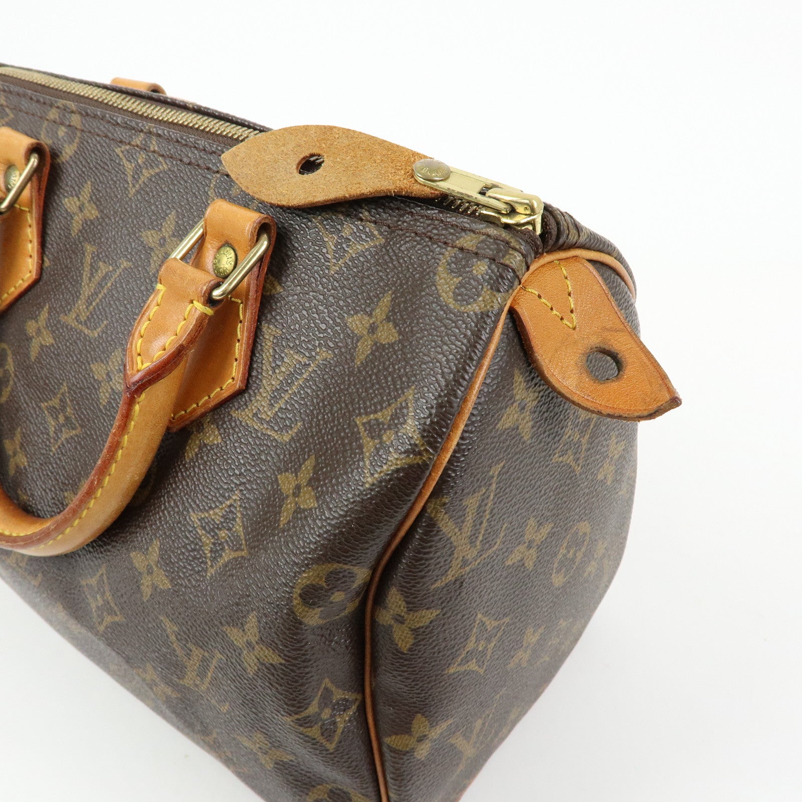 Louis Vuitton Monogram Speedy 25 Boston Bag Hand Bag Brown M41528