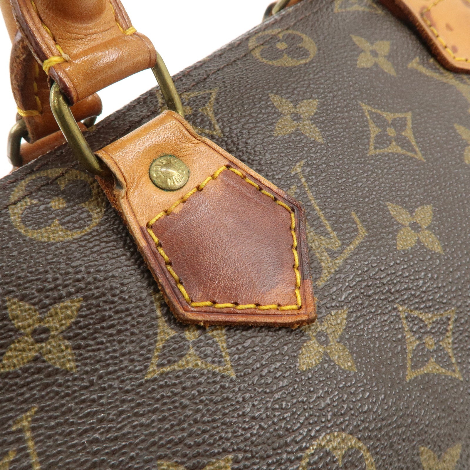 Louis Vuitton Monogram Speedy 30 Hand Bag Boston Bag Brown M41526 Used