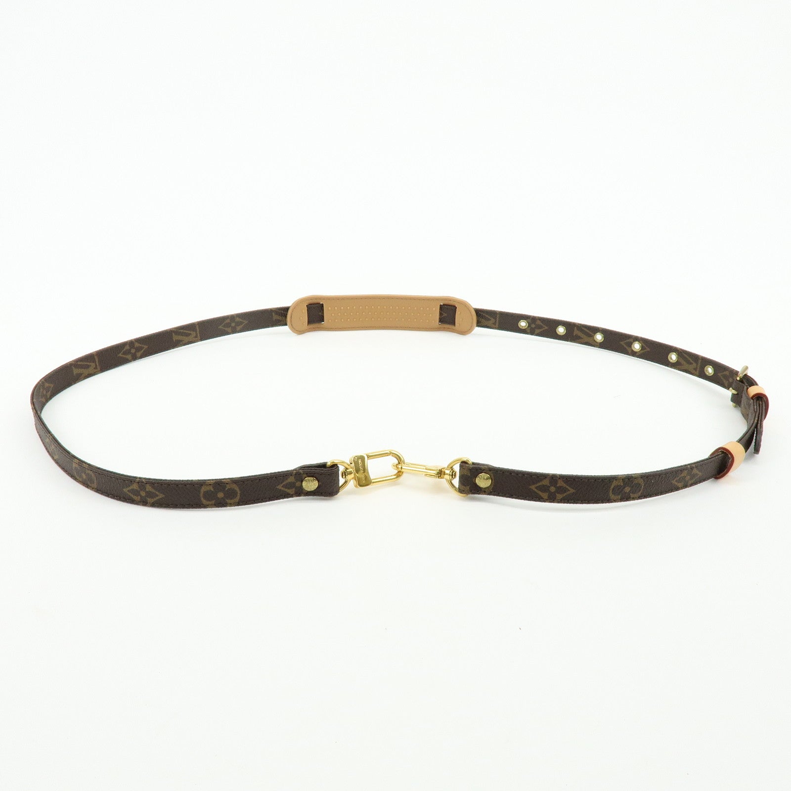 Louis Vuitton Monogram Adjustable Shoulder Strap Brown 120cm J52315