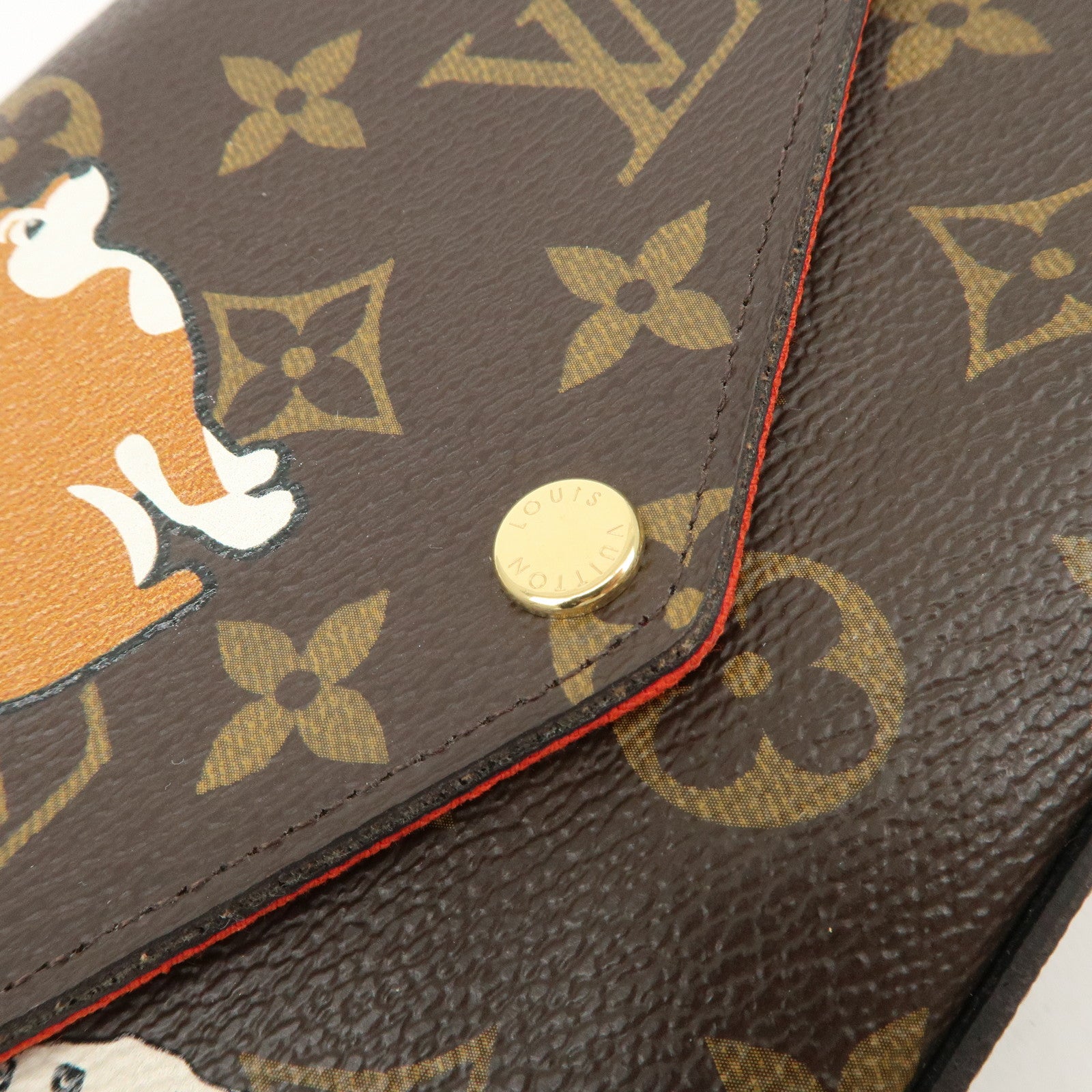 Louis Vuitton Monogram Pochette Félicie My World Tour Brown M62145 Used