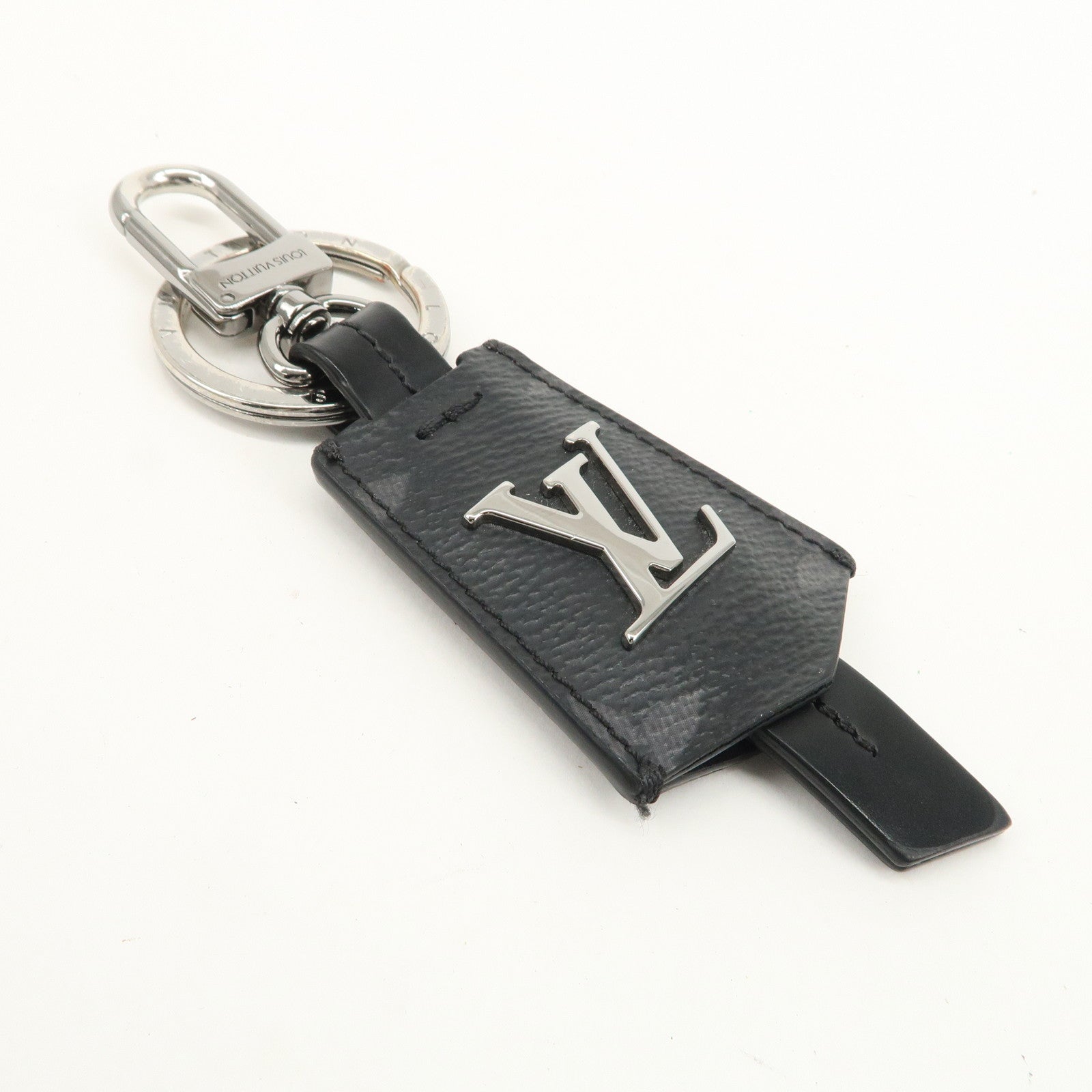 Louis Vuitton Eclips Monogram Porte Cles Key Charm Black M63620