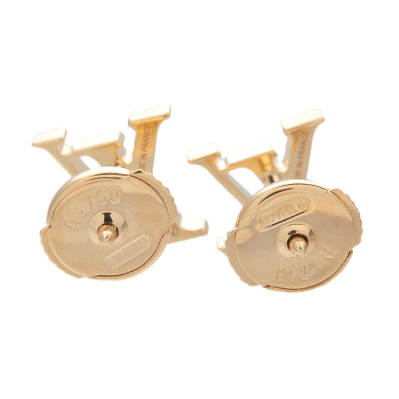 Louis Vuitton Puce Idylle Blossom LV Diamond Earrings K18YG Q96495