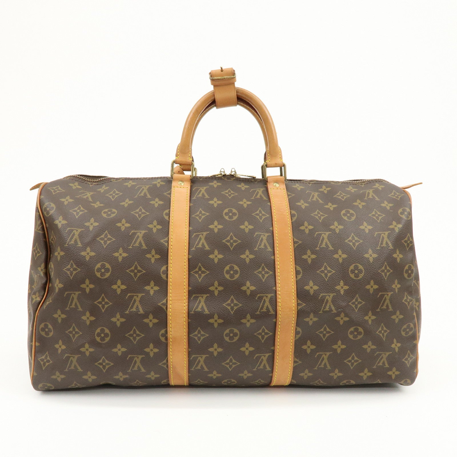 Louis Vuitton Monogram Keep All 50 Boston Bag Brown M41426