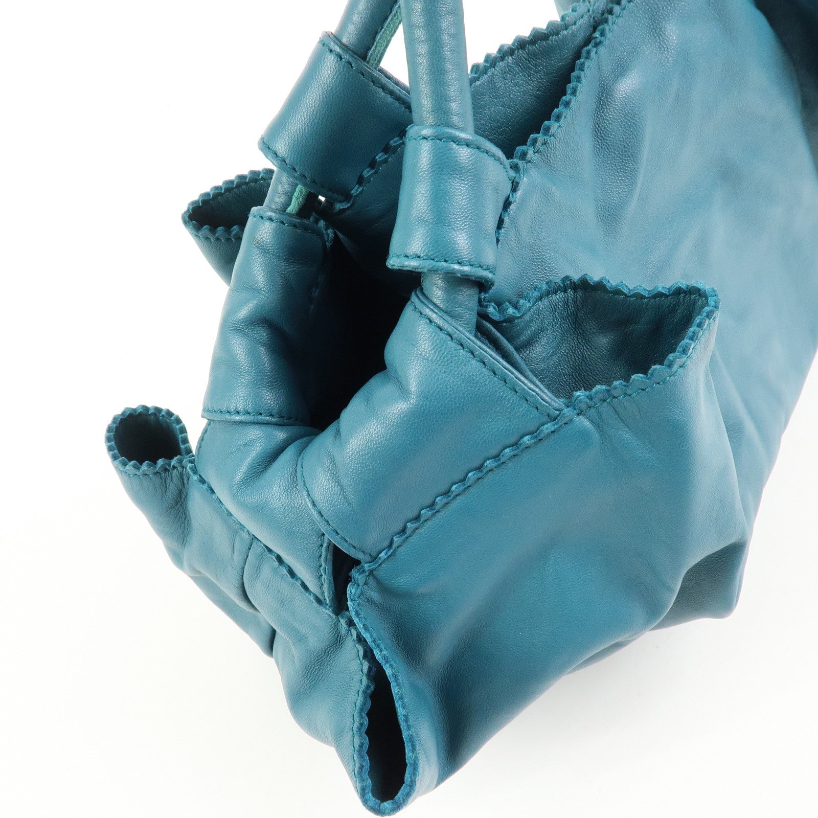 LOEWE Nappa Aire Nappa Leather Hand Bag Tote Bag Blue