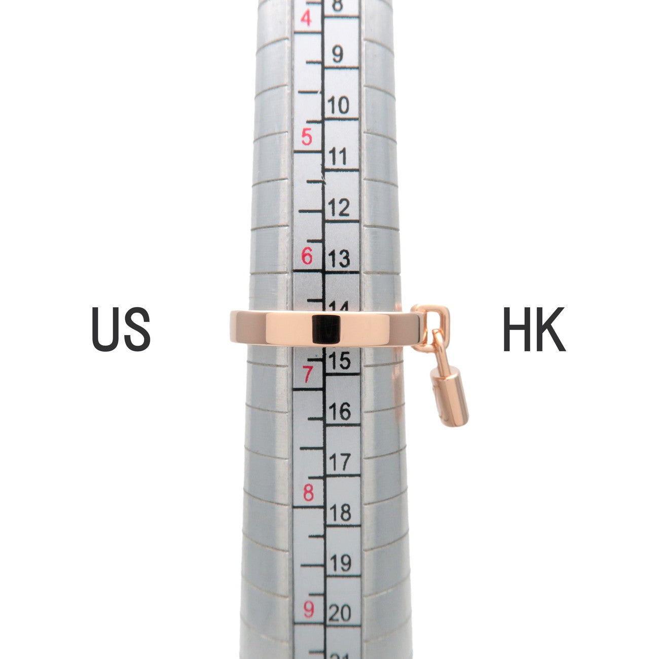 Louis Vuitton Bague Lockit Ring PM K18 750PG Rose Gold US6.5-7 EU53