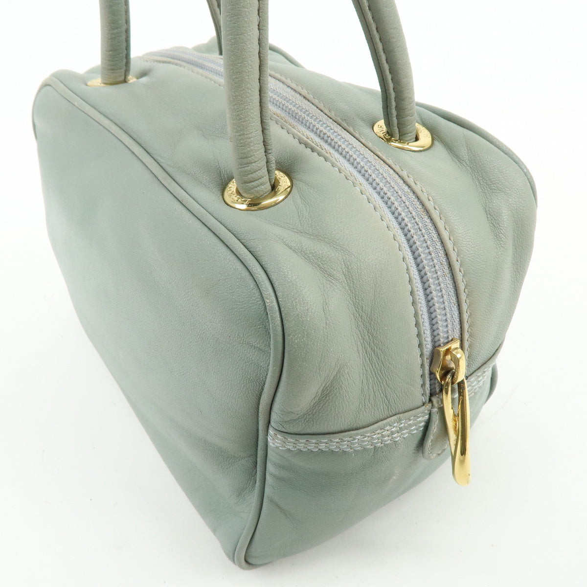 LOEWE Anagram Nappa Leather Mini Hand Bag Blue
