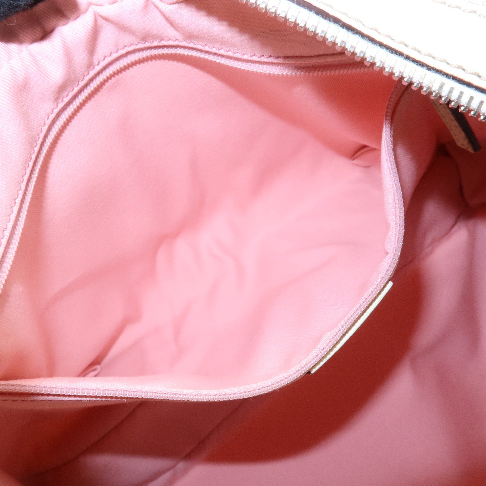 GUCCI Sherry Line GG Canvas Leather Shoulder Bag Pink 145757