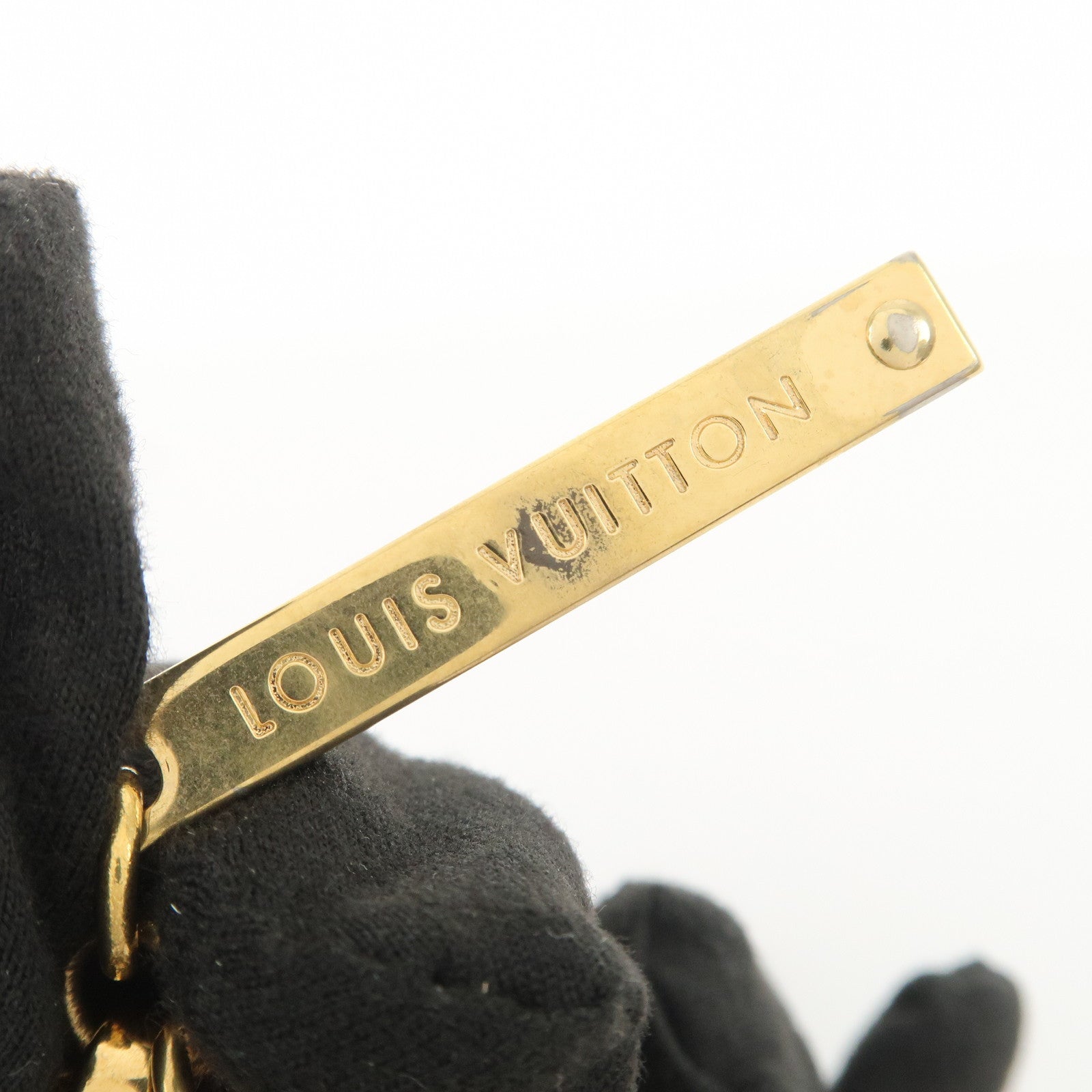 Louis Vuitton Bijou Sac Mini Lin Metal Bag Charm Key Charm M65643