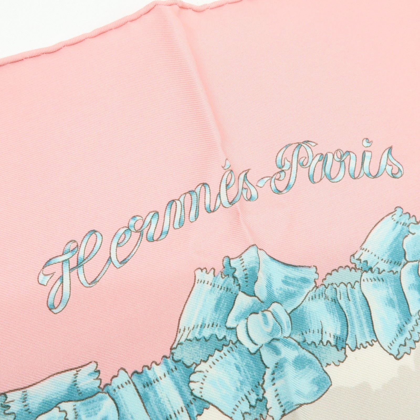 HERMES Carre 90 Silk 100% Scarf Le Sacre du Printemps Pink White