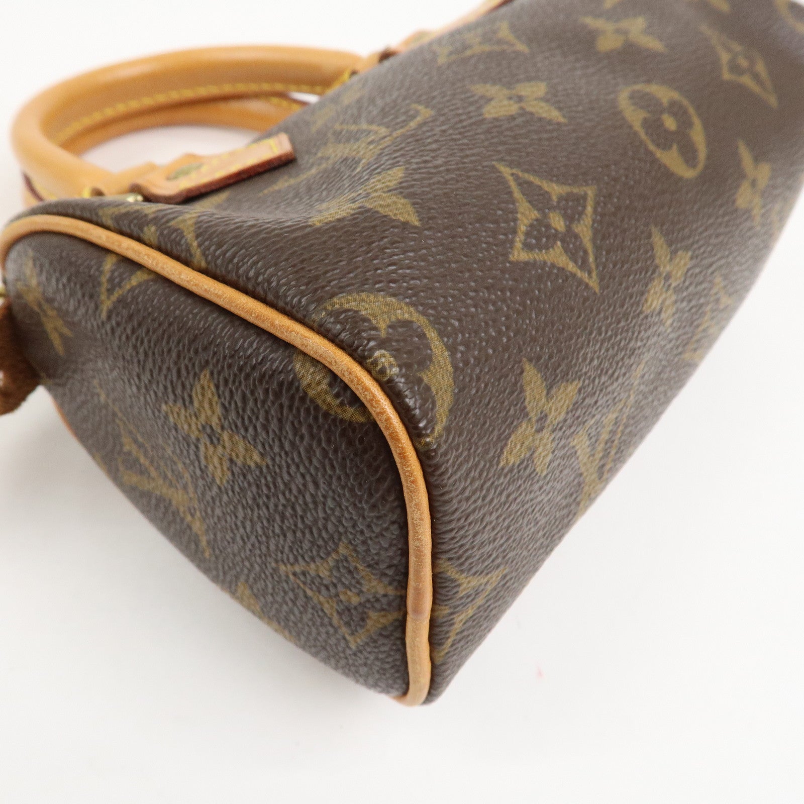 Louis Vuitton Monogram Mini Speedy Hand Bag Brown M41534