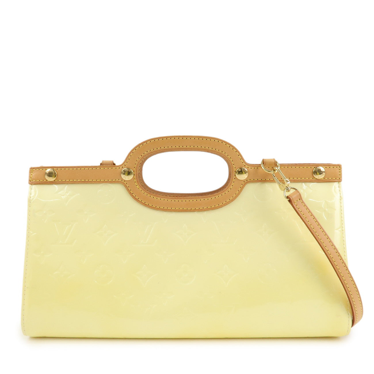 Louis Vuitton Monogram Vernis Roxbury Drive 2Way Bag Perle M91374 Used