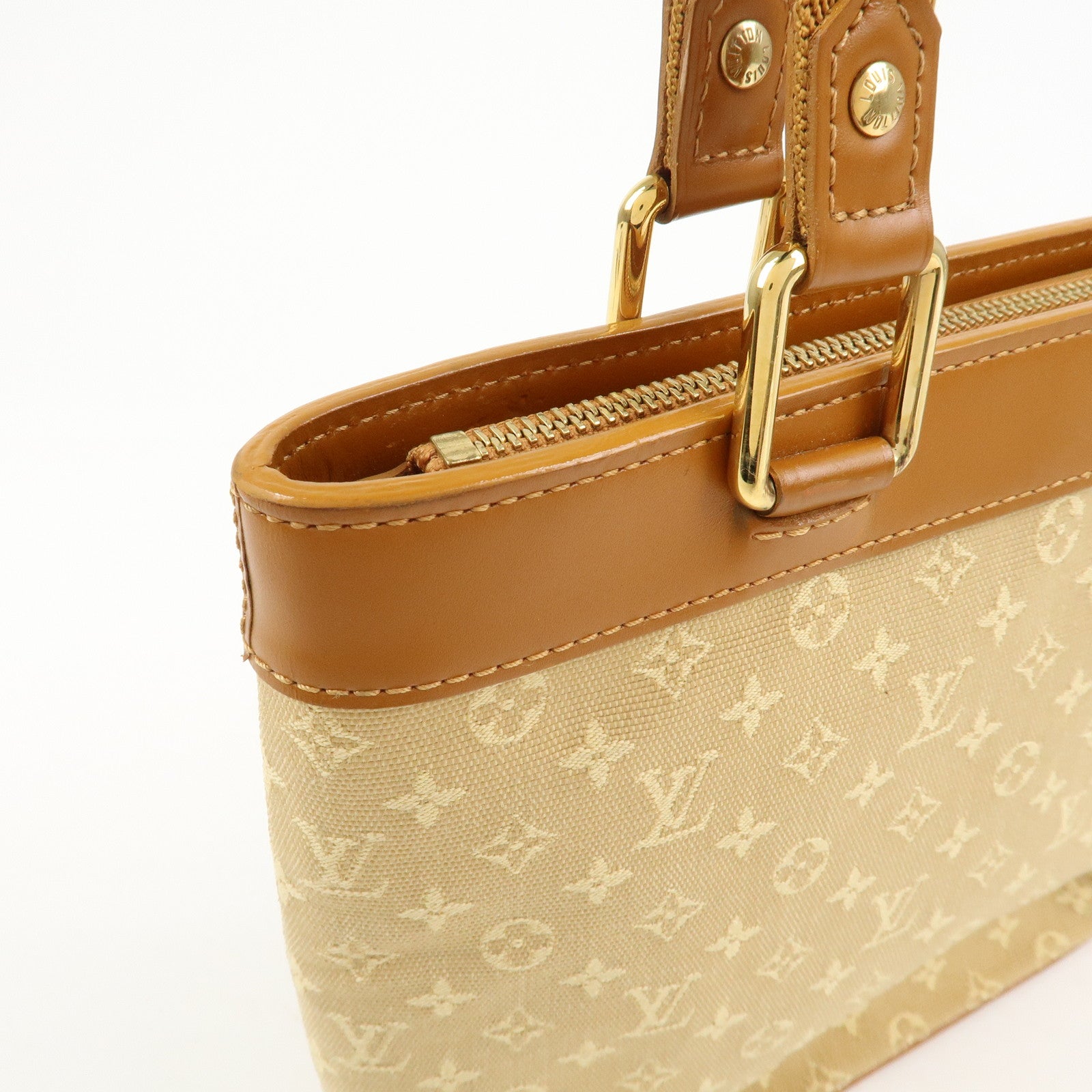 Louis Vuitton Monogram Mini Lucille PM Hand Bag Beige M92684