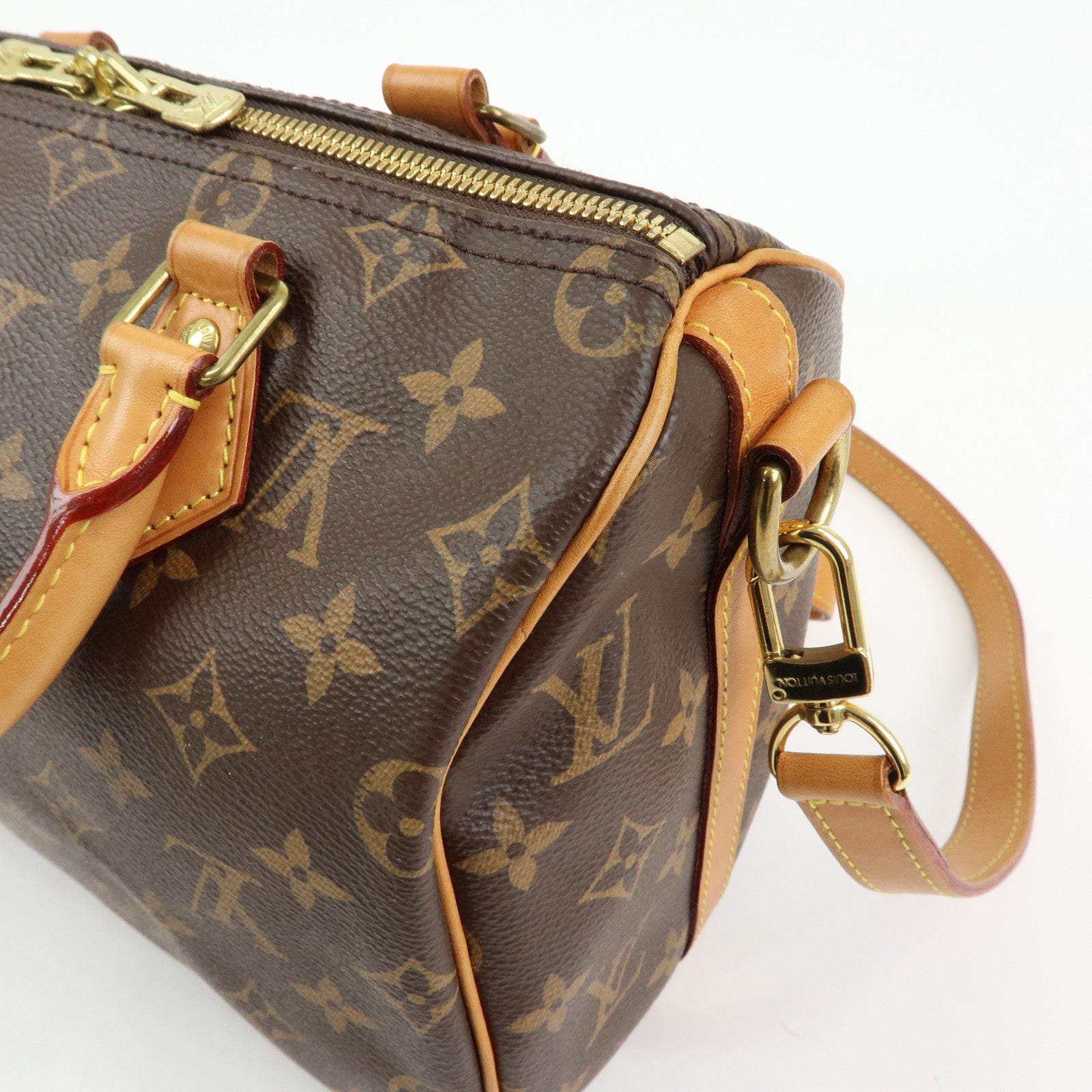 Louis Vuitton Monogram Speedy Bandouliere 25 Brown M41113