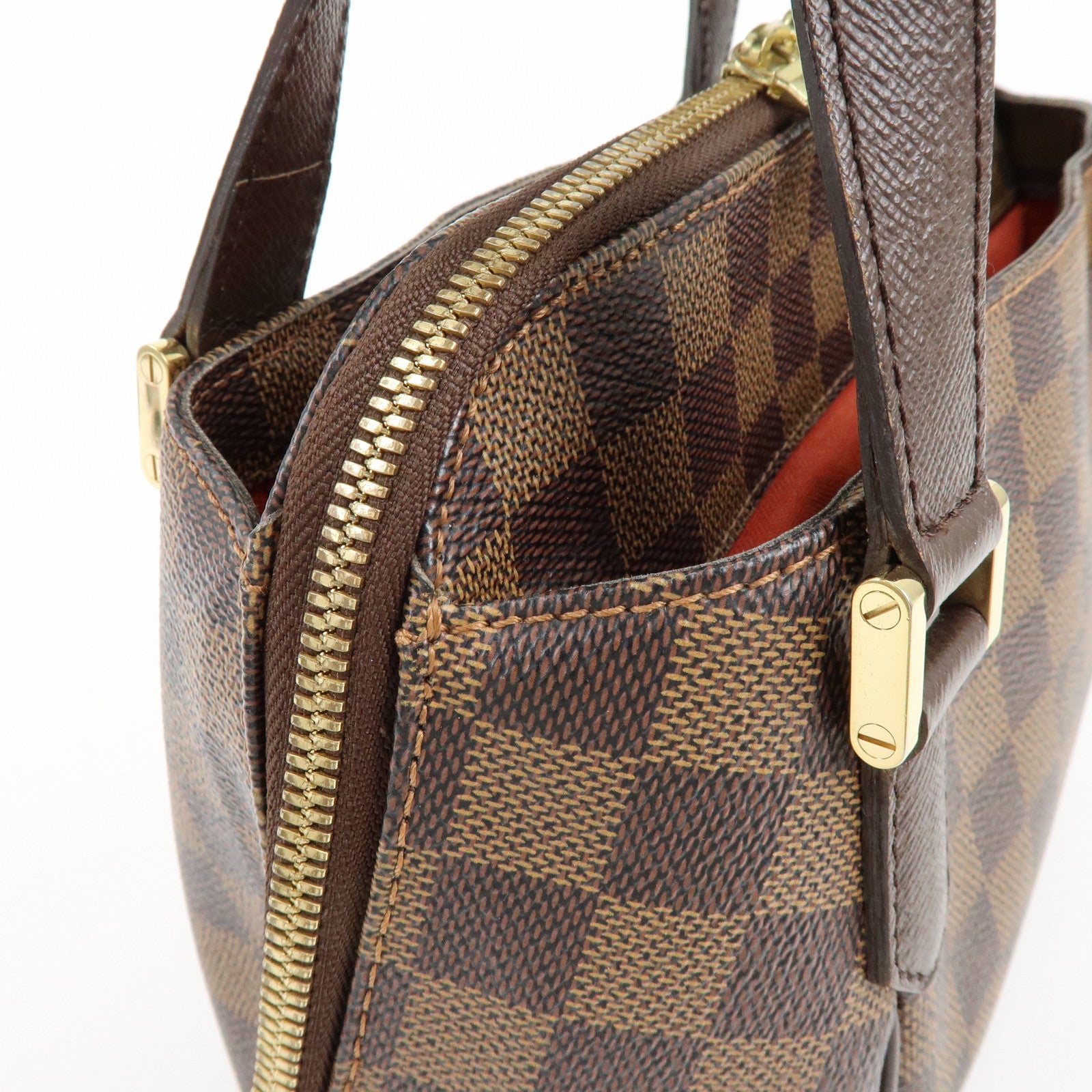 Louis Vuitton Damier Canvas Belem PM Hand Bag Brown N51173