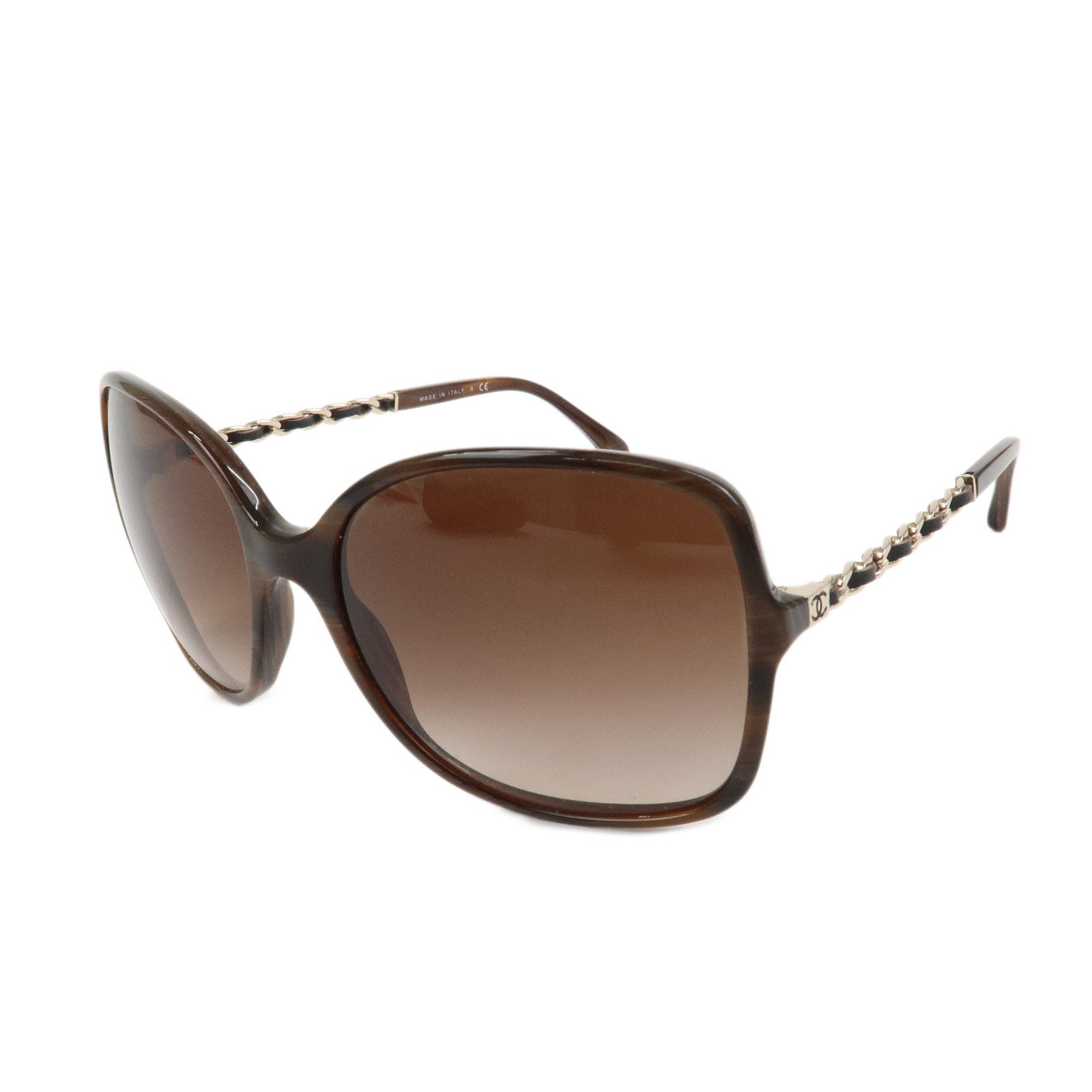 CHANEL COCO Mark Sunglasses c.617/3B 57□17 135 3N Brown 5210-Q