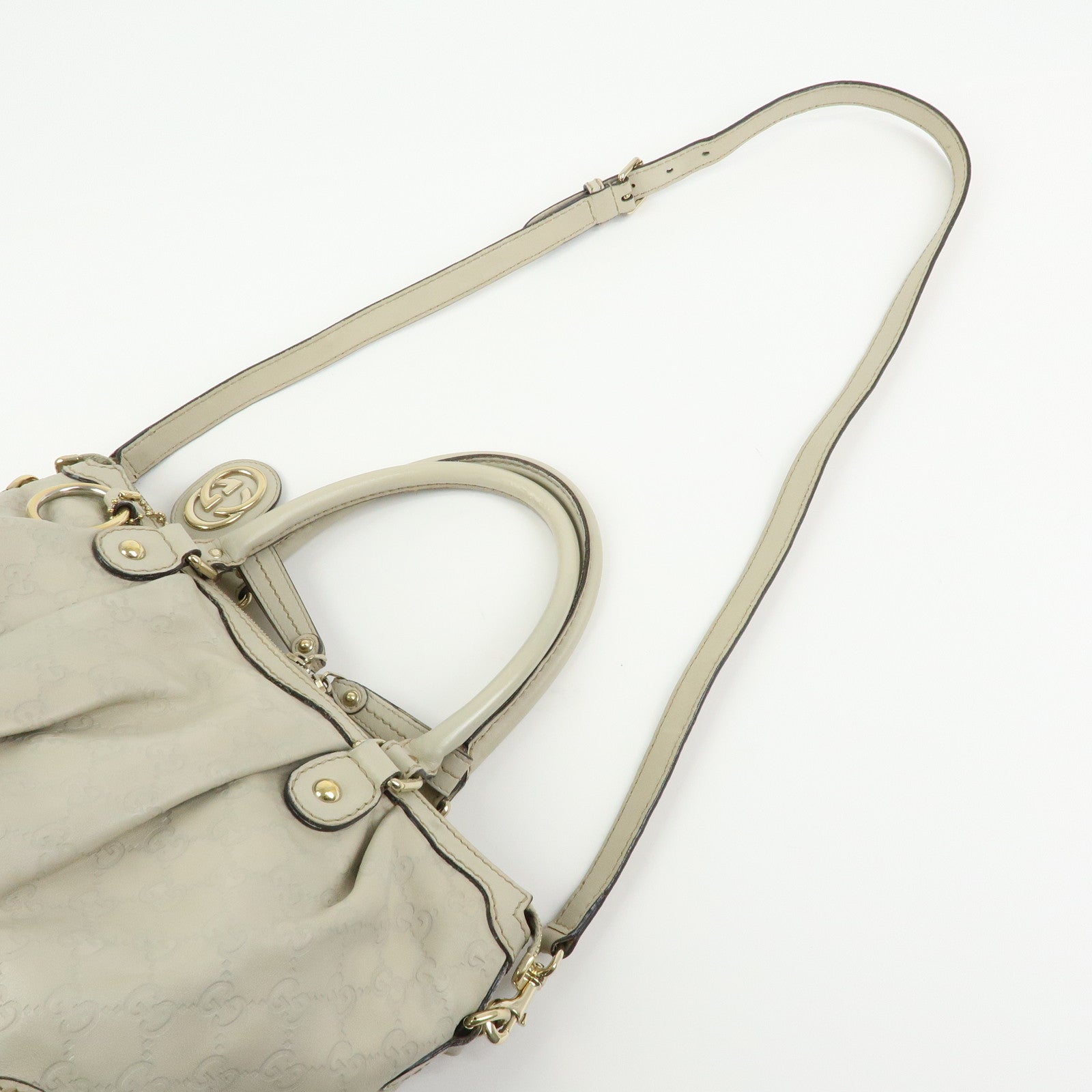 GUCCI Sukey Interlocking G Guccissima Leather 2Way Hand Bag 247902