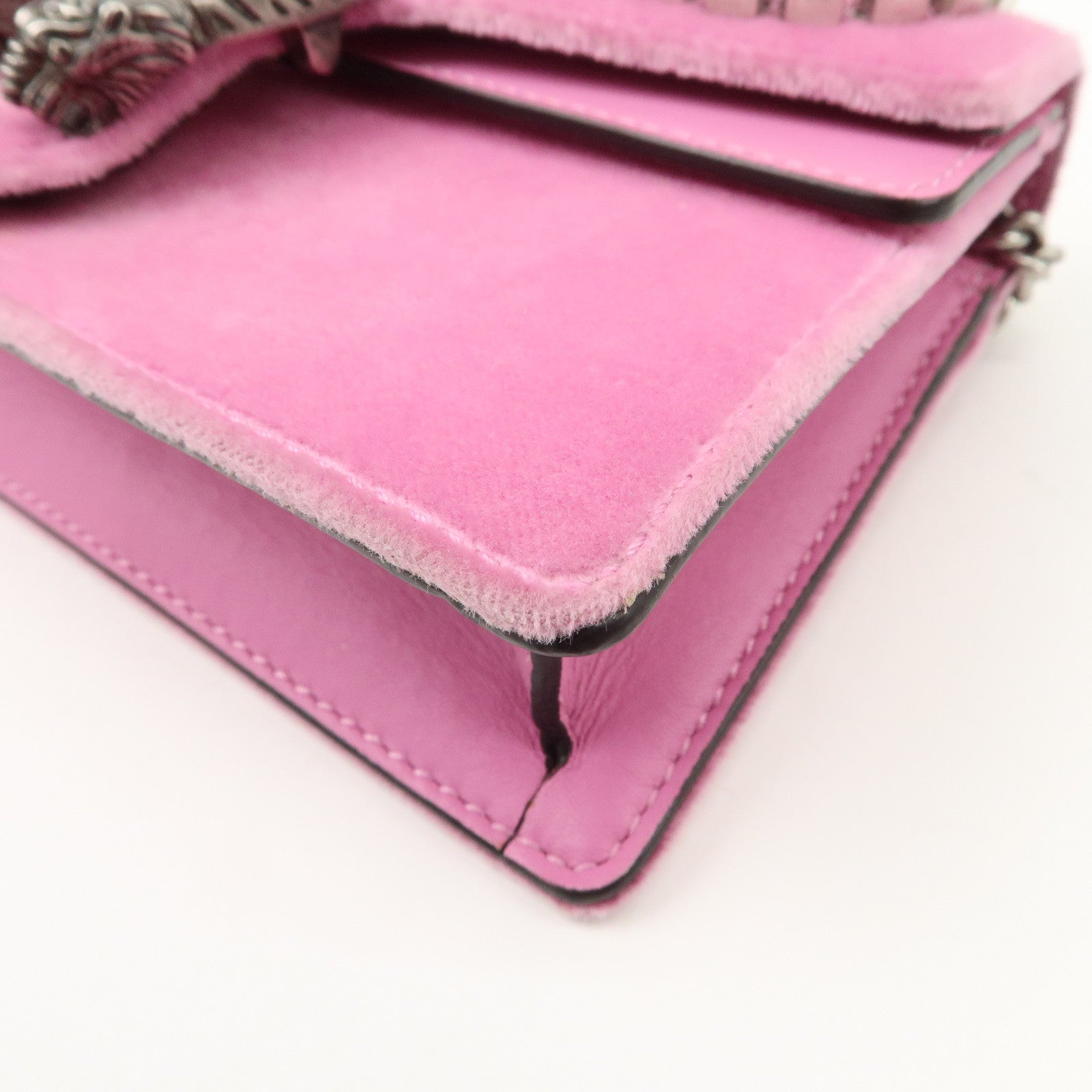 GUCCI Dionysus Super Mini Bag Leather Chain Shoulder Bag 476432 Used