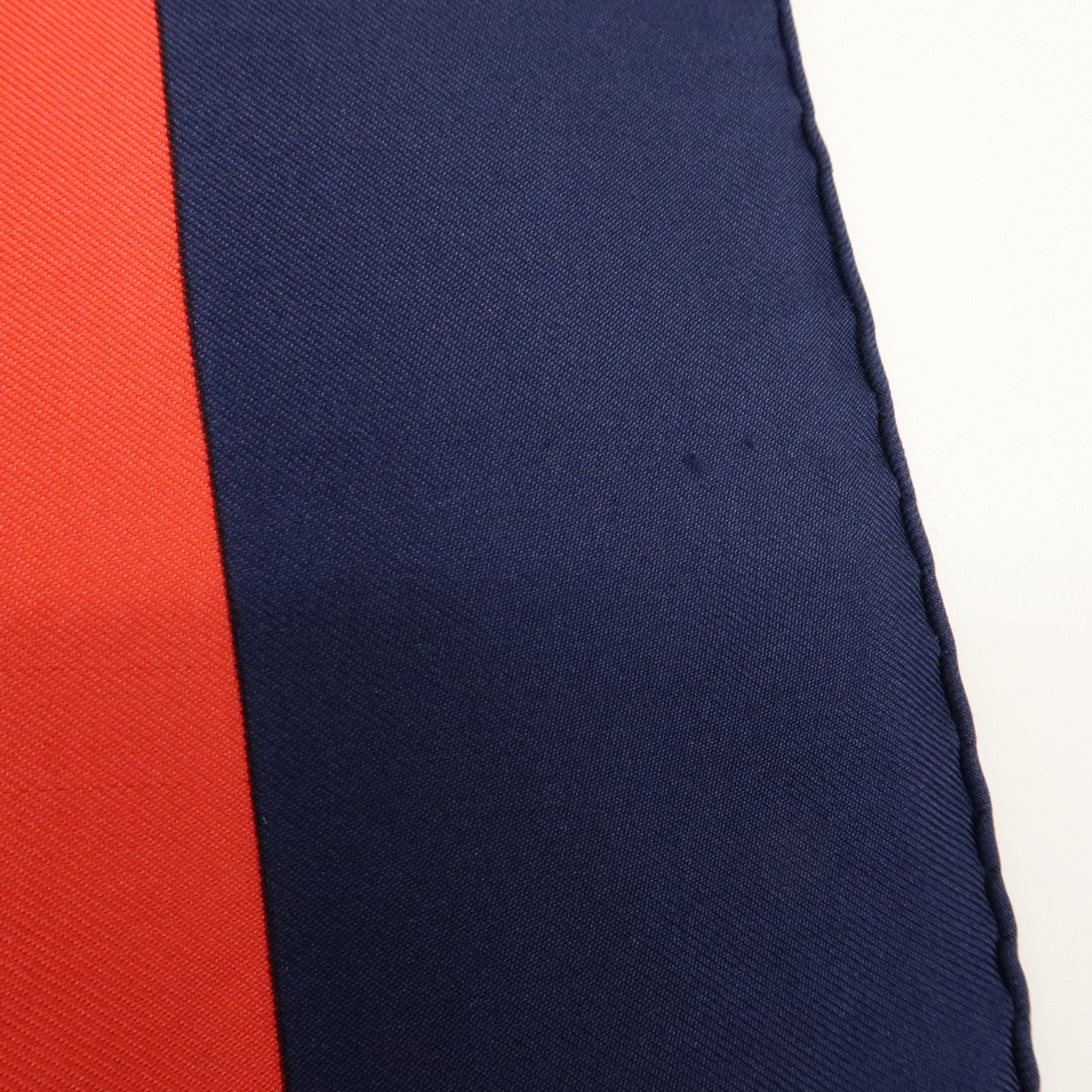 HERMES Carre 90 Silk 100% Eperon d'or Scarf Navy Red