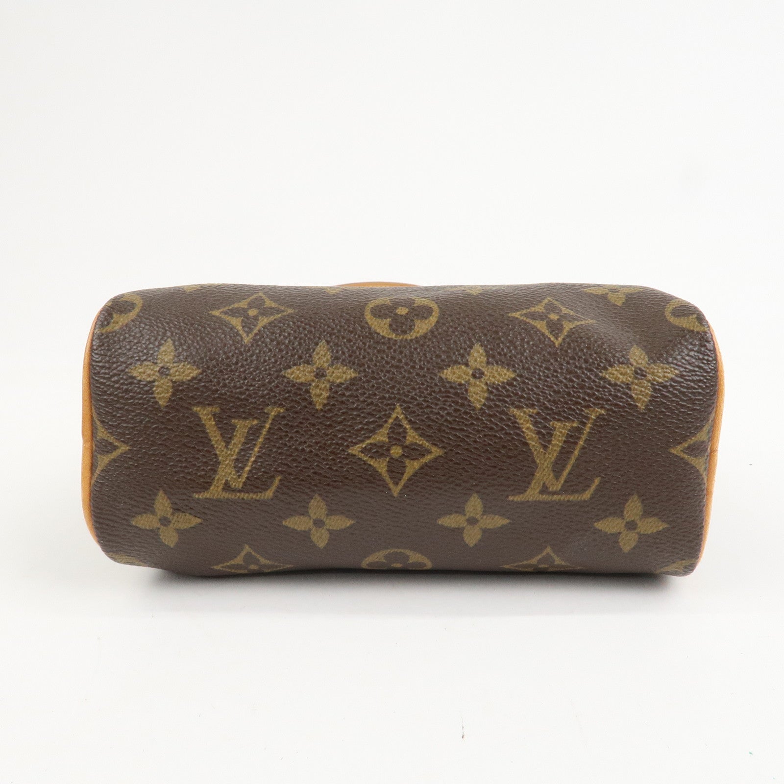 Louis Vuitton Monogram Mini Speedy Hand Bag Brown M41534