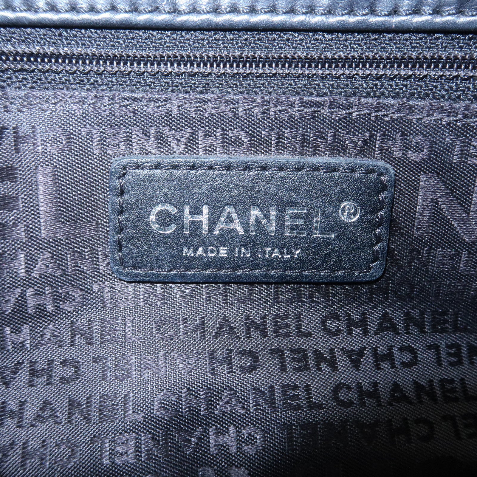 CHANEL Wild Stitch Calf Leather Shoulder Bag Crossbody Bag Black