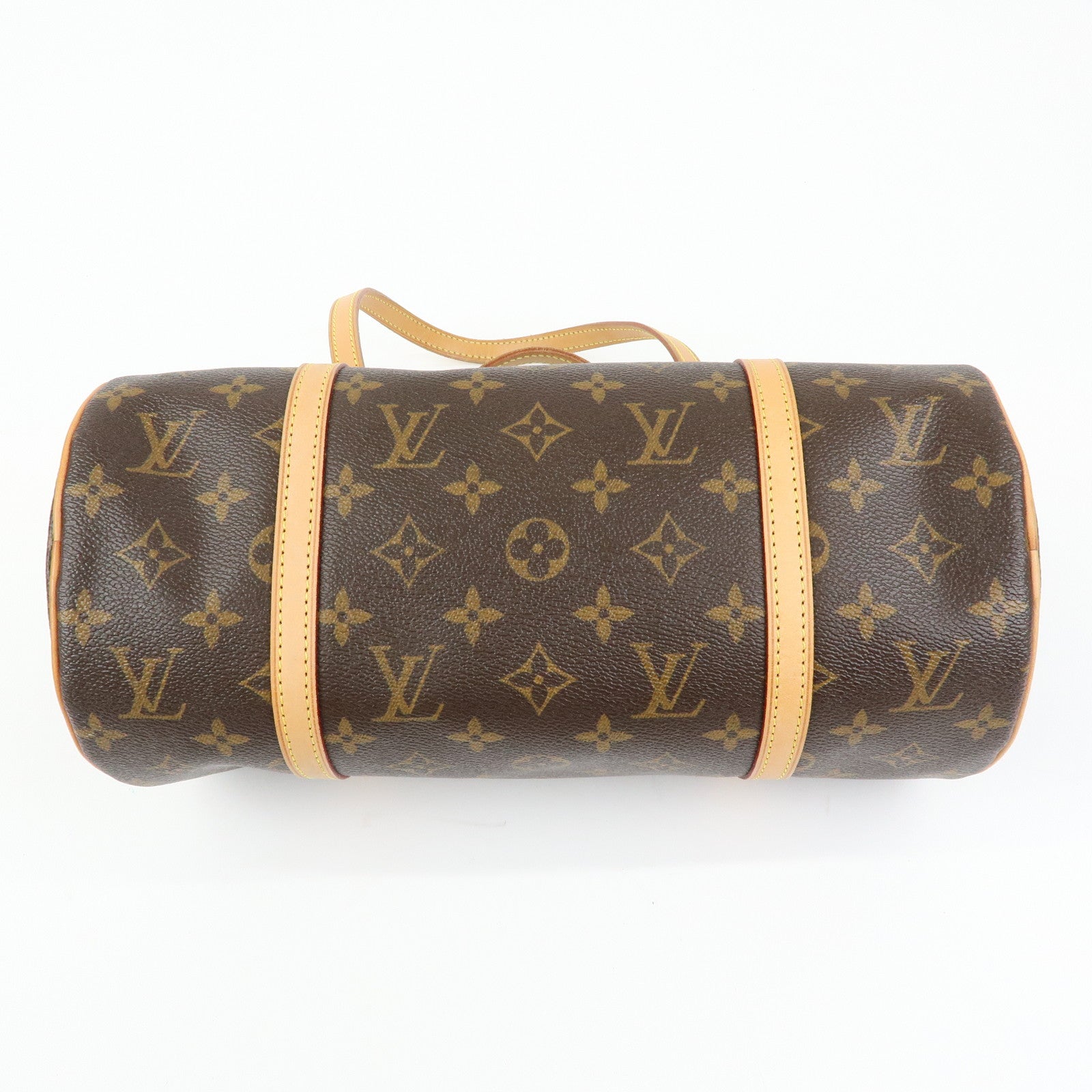 Louis Vuitton Monogram Papillon 30 Hand Bag Brown M51385