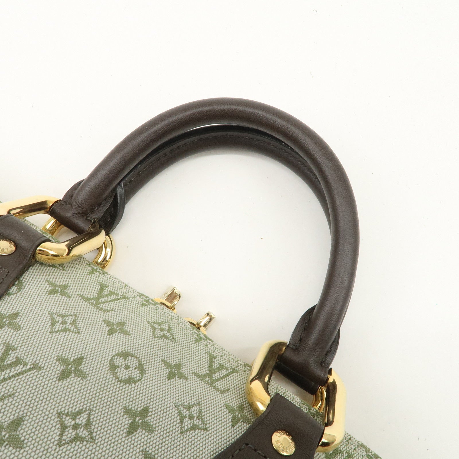 Louis Vuitton Monogram Mini Canvas Alma Long Hand Bag Khaki M92206 Used
