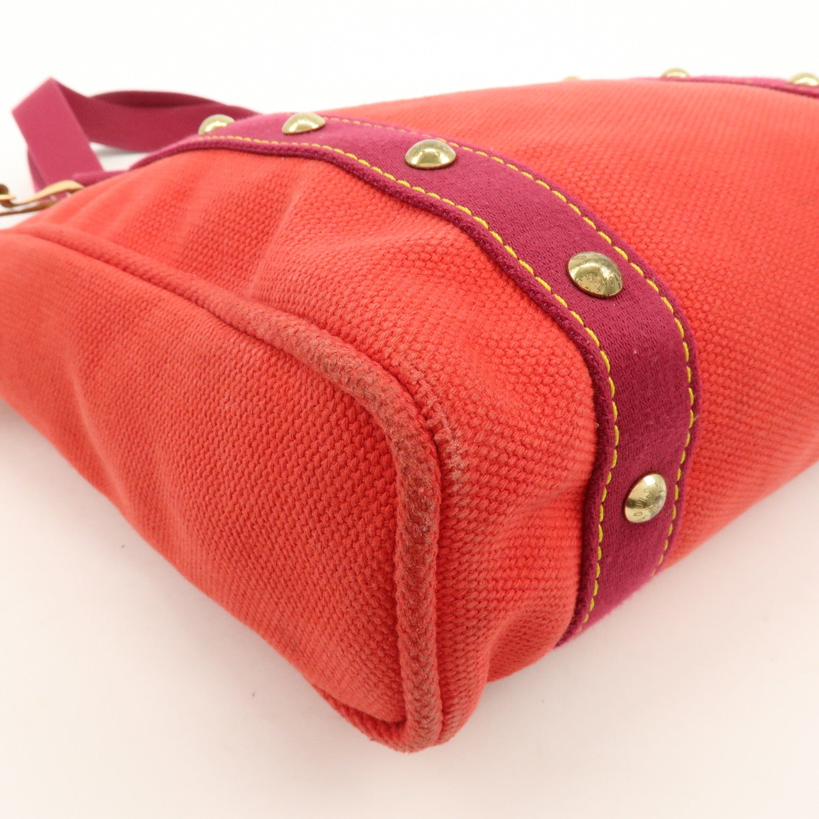 Louis Vuitton Antigua Cabas MM Tote Bag Hand Bag Rouge M40034