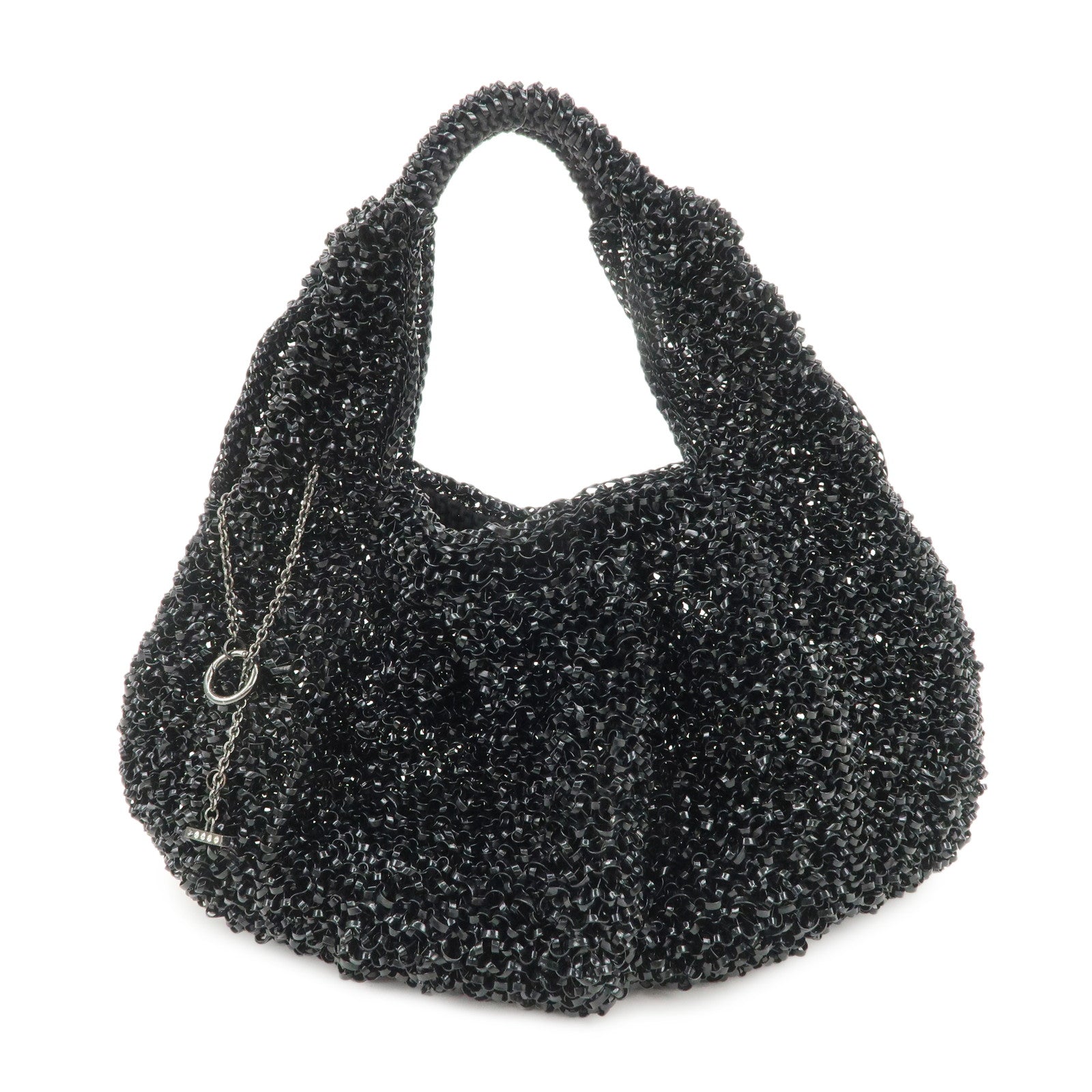 ANTEPRIMA Wire Bag PVC Hand Bag Tote Bag Shoulder Bag Black
