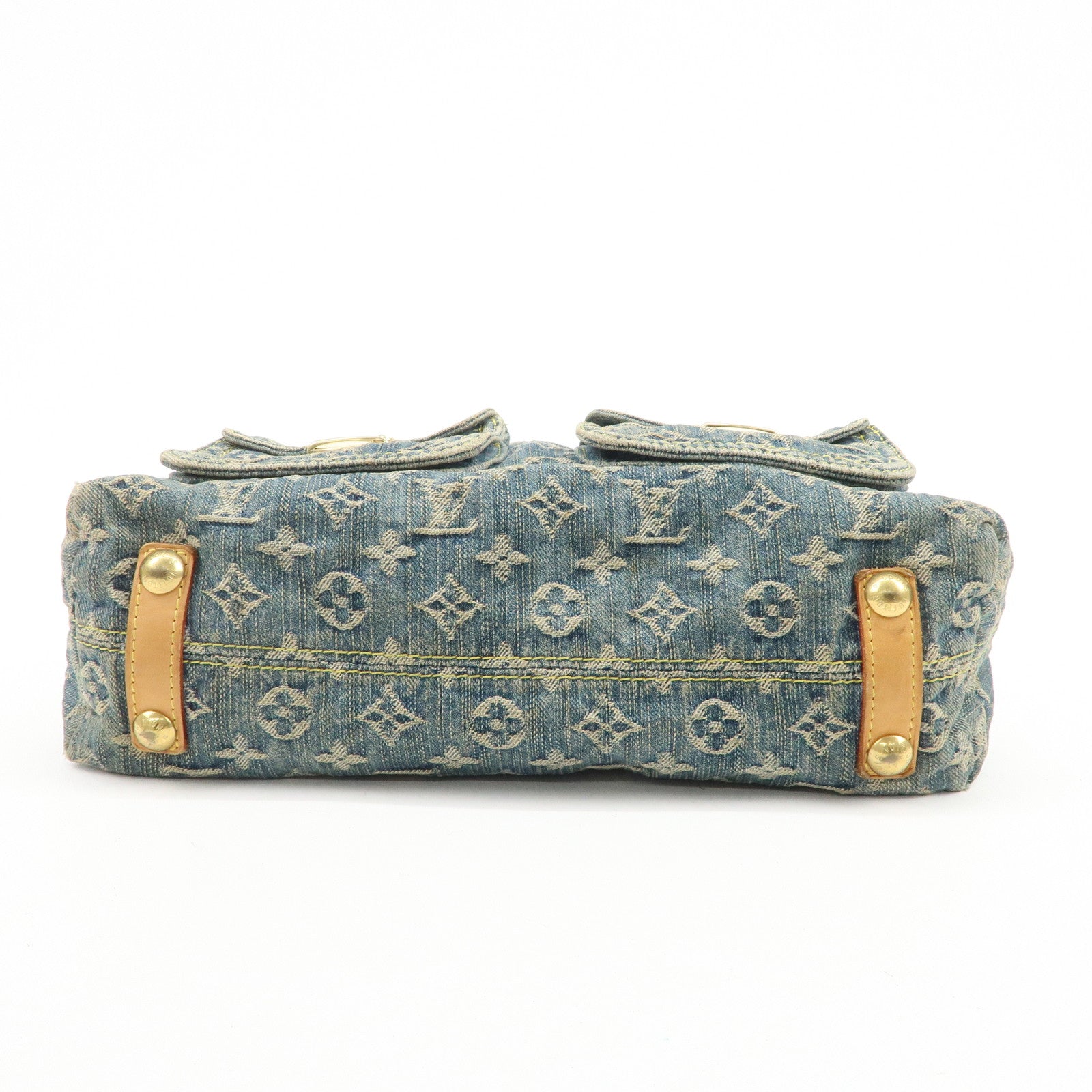 Louis Vuitton Monogram Denim Baggy GM Shoulder Bag Blue M95048
