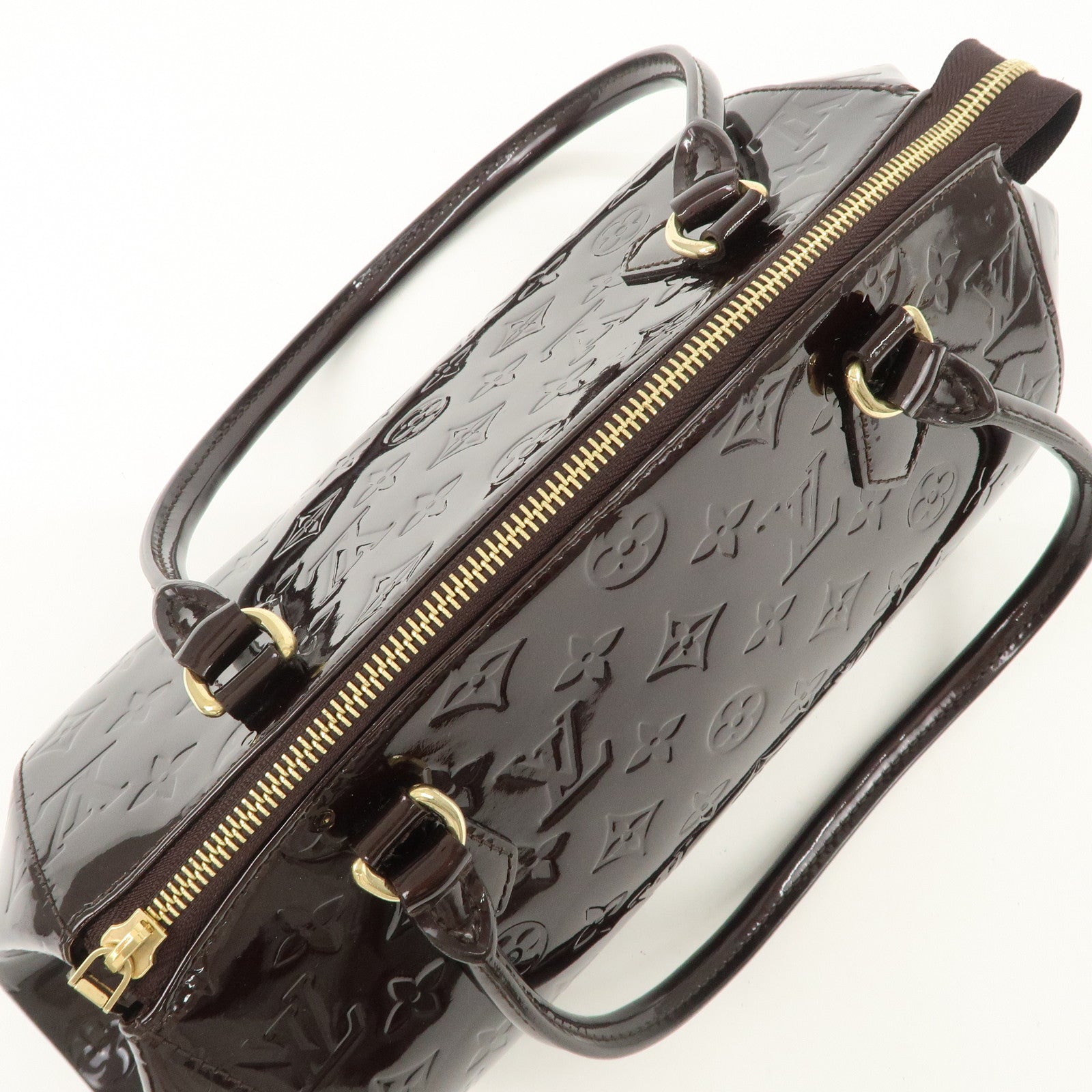 Louis Vuitton Monogram Vernis Leather Sherwood PM Hand Bag M91493