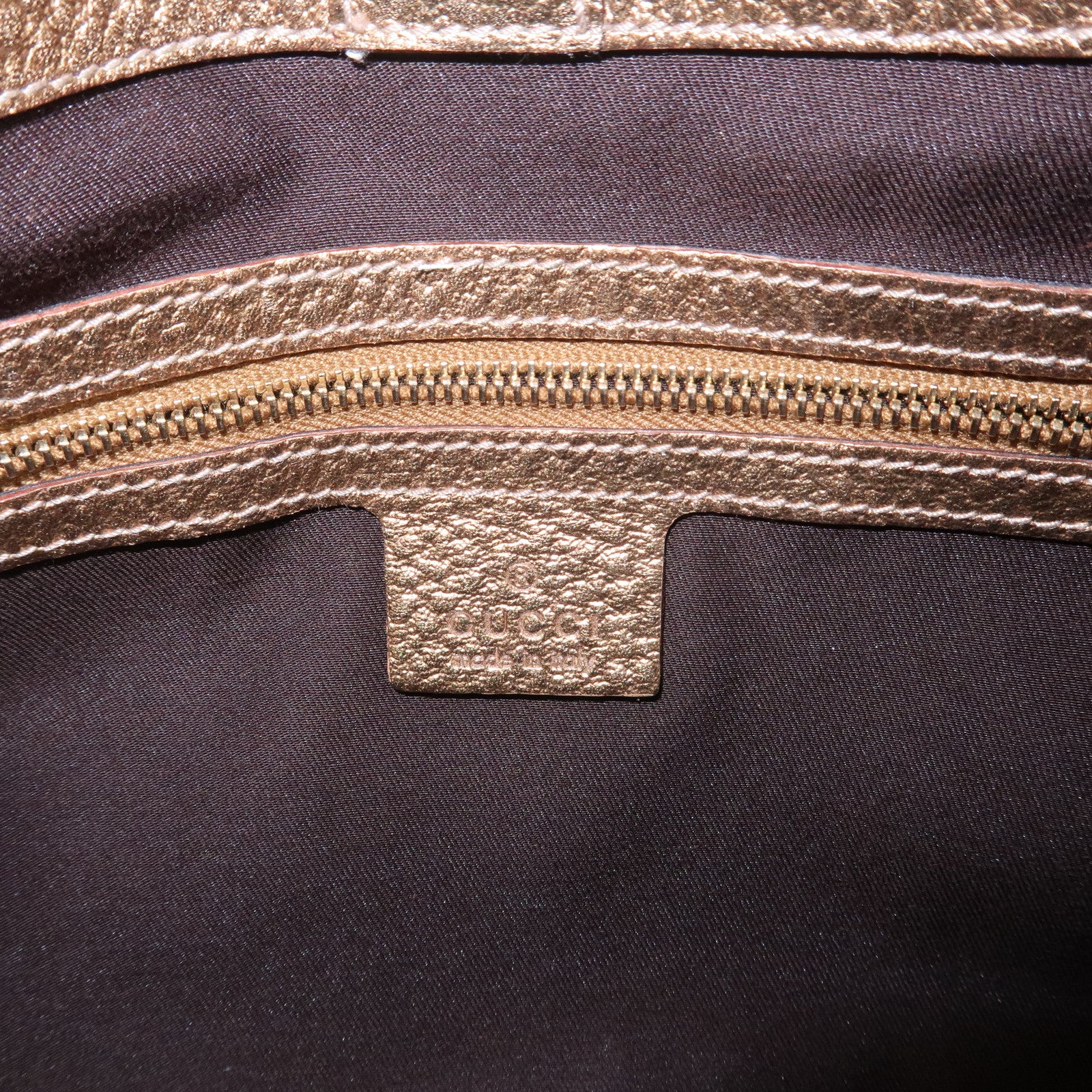 GUCCI GG Monogram Canvas Leather Shoulder Bag Beige Gold 145778
