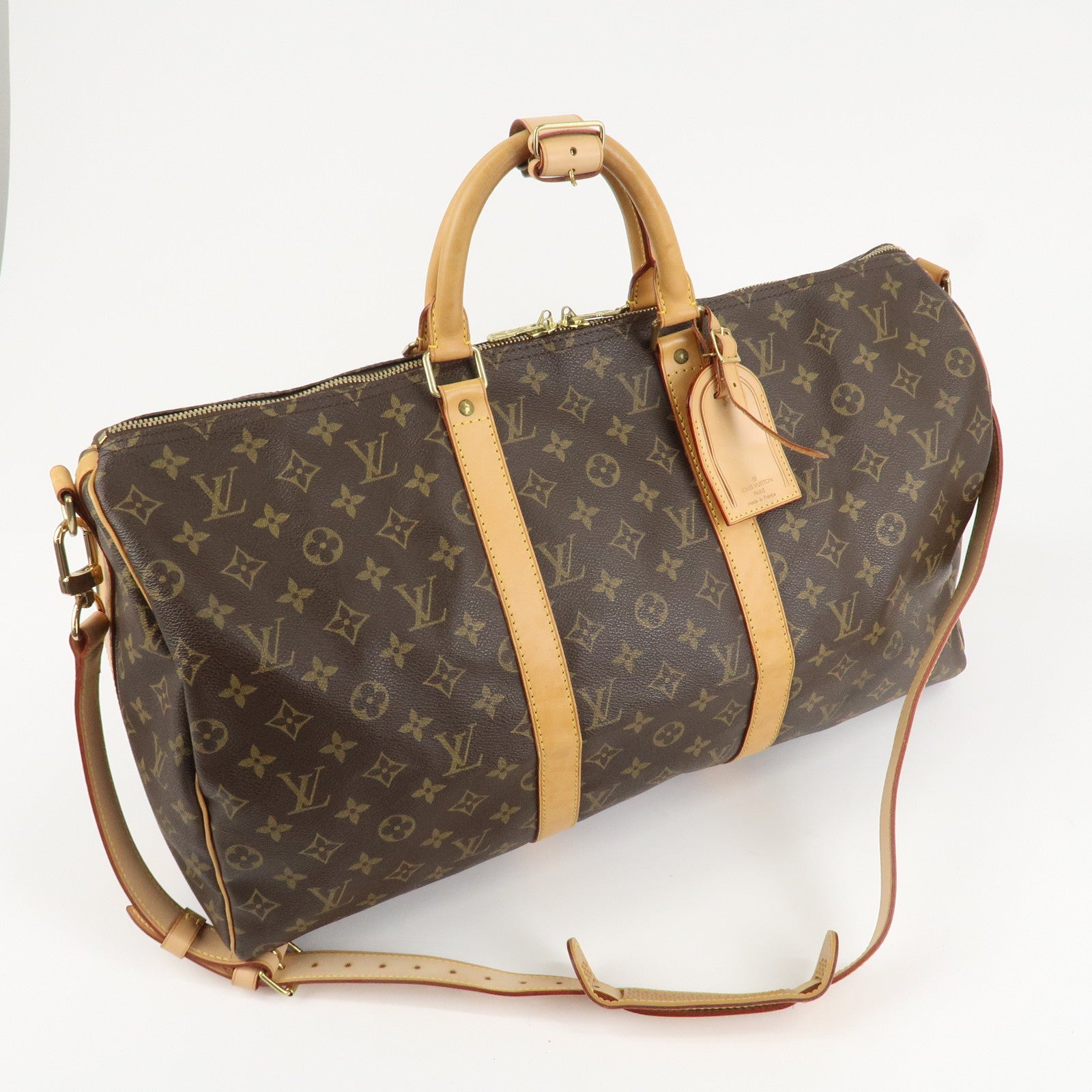 Louis Vuitton Monogram Keep All 50 Bandouliere Boston Bag M41416 Used