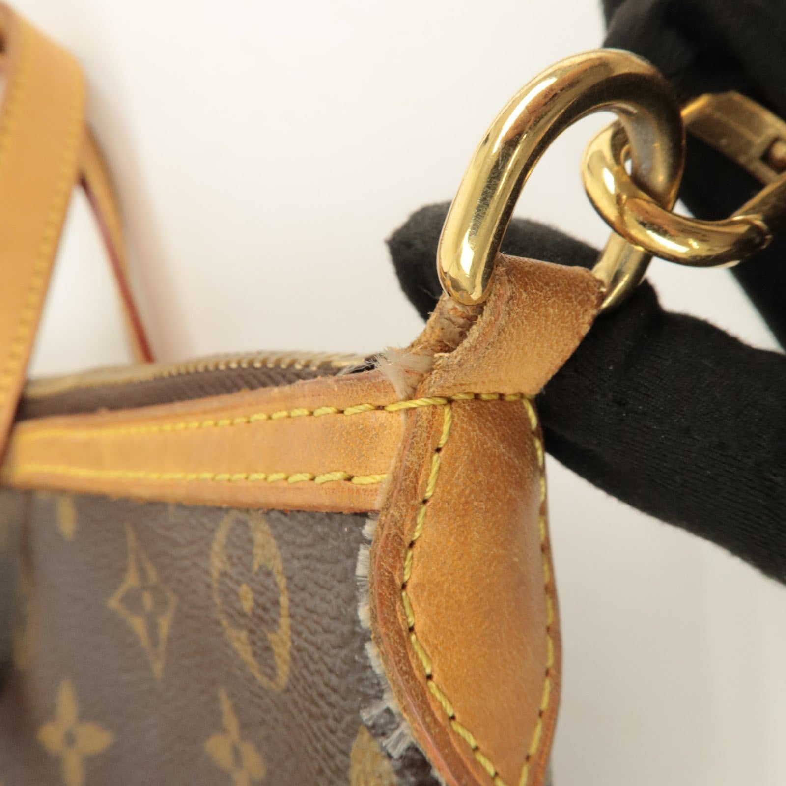 Louis Vuitton Monogram Palermo PM 2Way Hand Bag Brown M40145