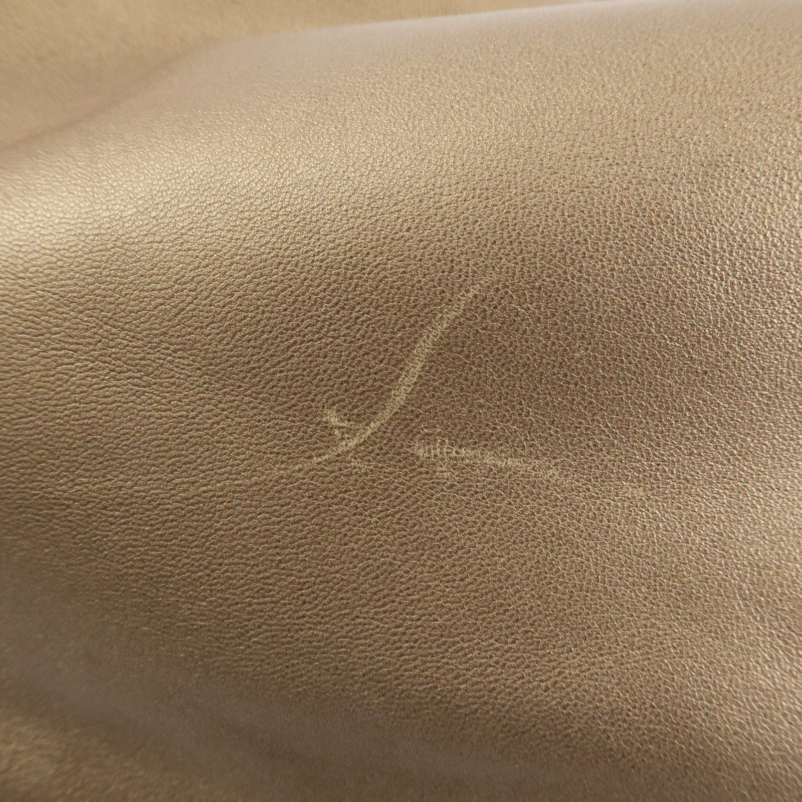 LOEWE Anagram Nappa Aire Leather Hand Bag Tote Bag Gold Used