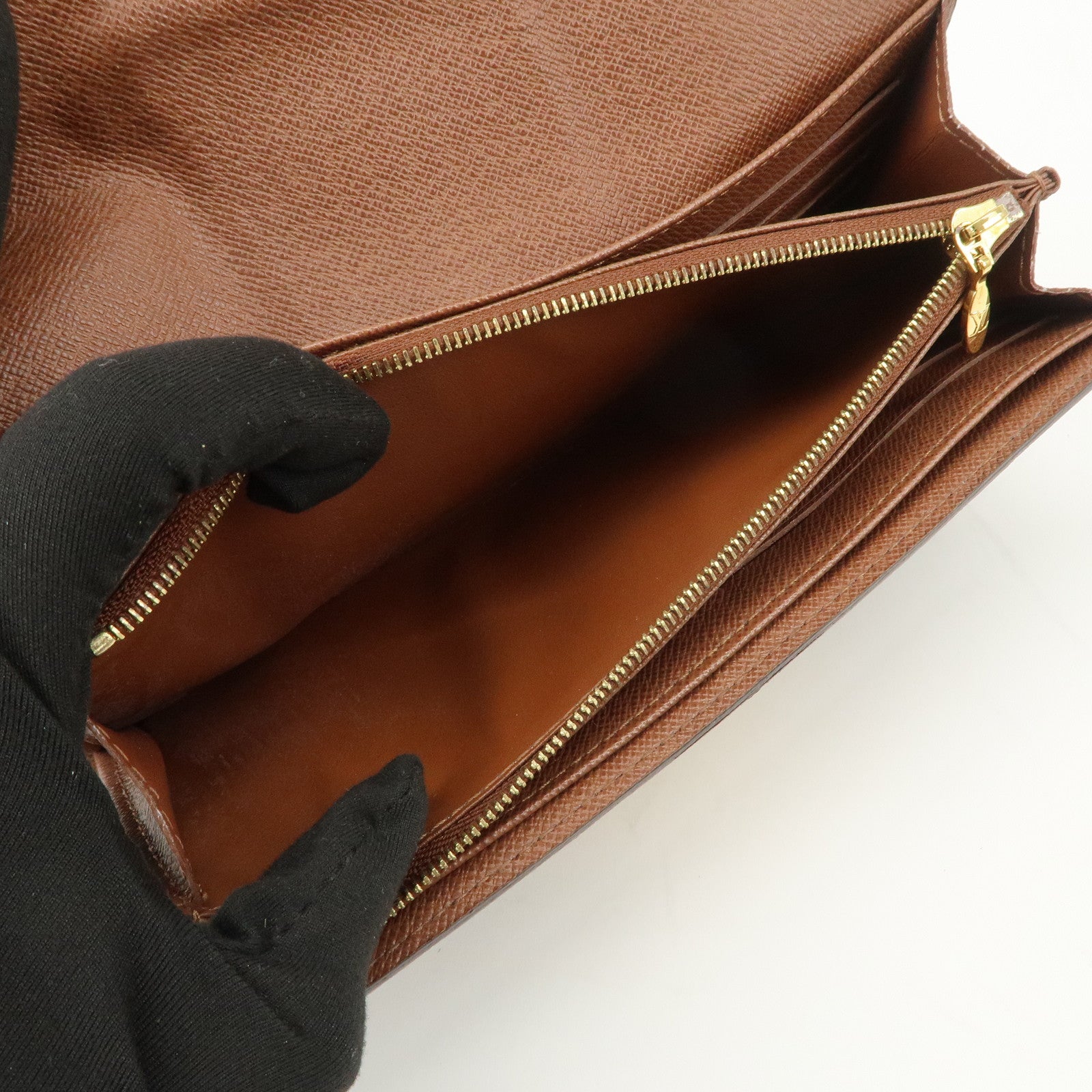 Louis Vuitton Monogran Portefeuille Boetie Long Wallet Brown M63220