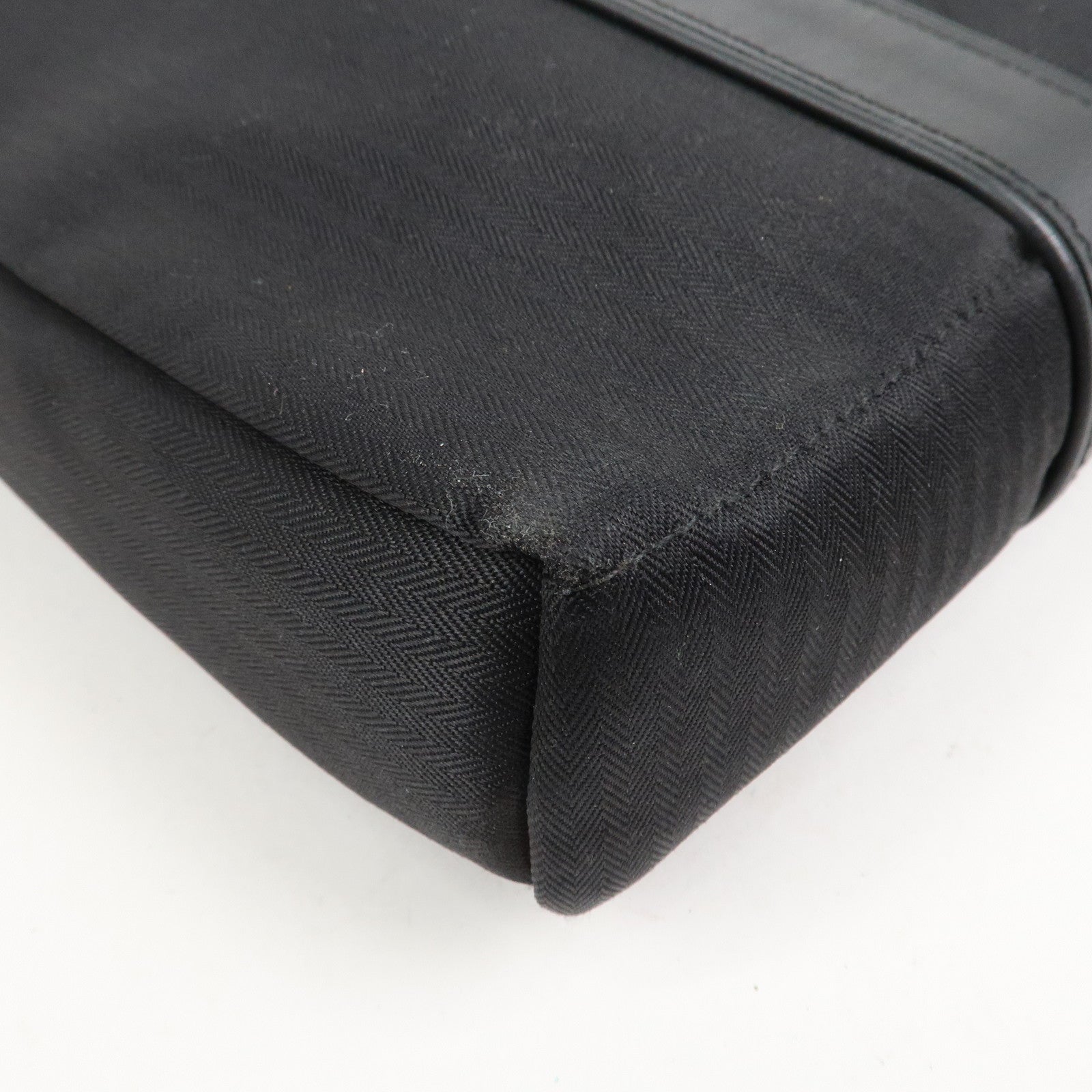 HERMES Toile Chevrons Leather Acapulco Bandouliere Shoulder Bag MM