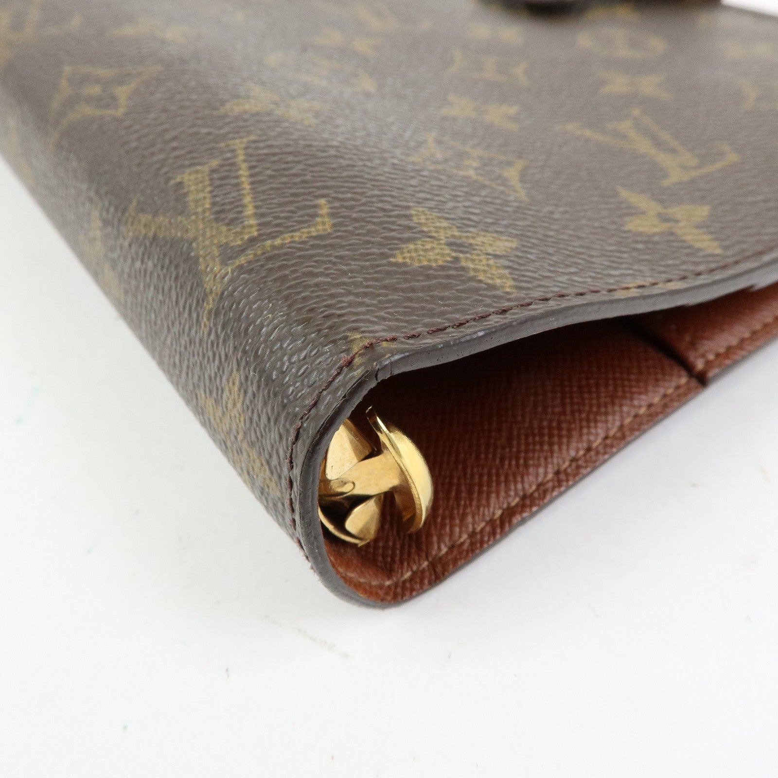 Louis Vuitton Monogram Agenda GM Planner Cover Brown R20106