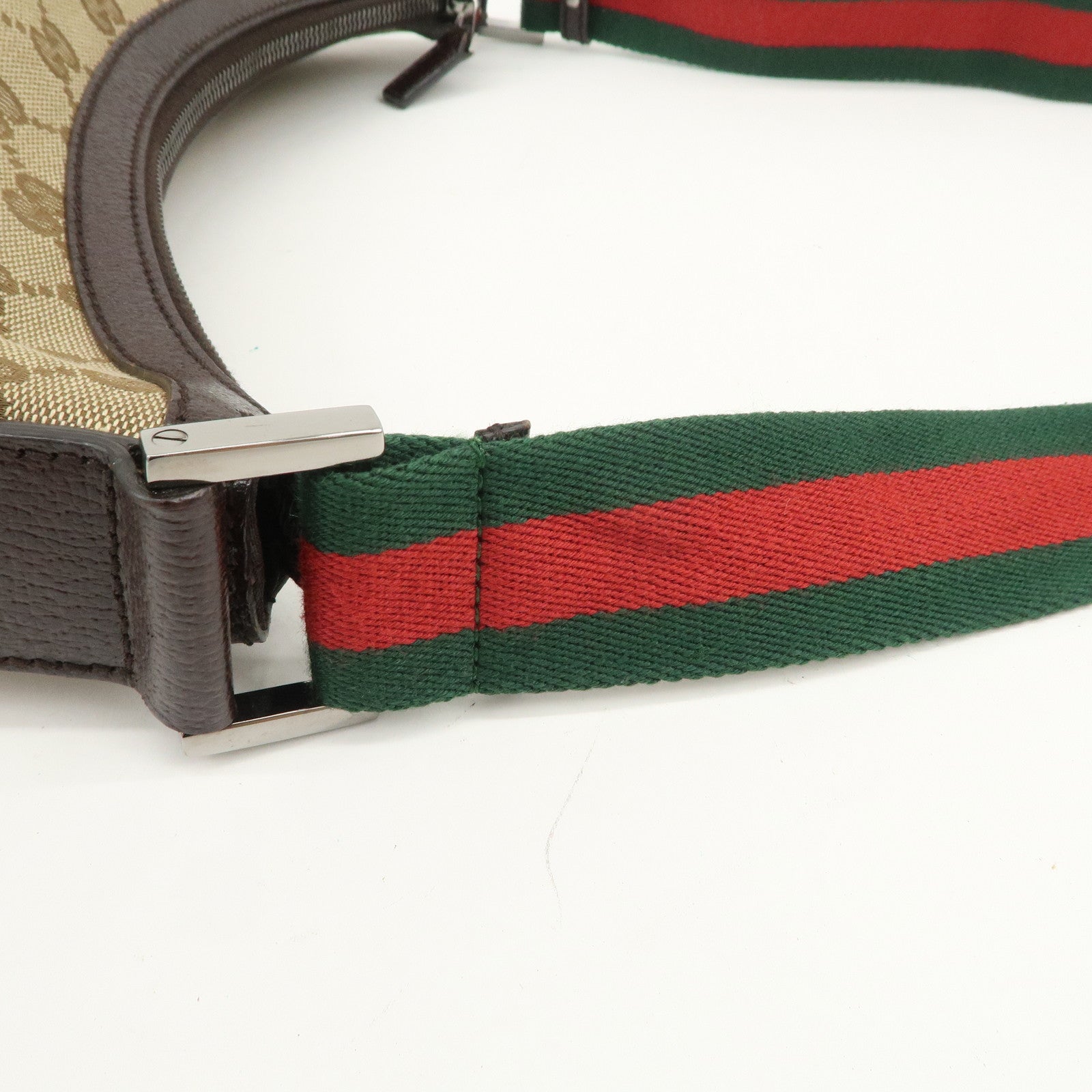 GUCCI Sherry GG Canvas Leather Shoulder Bag Crossbody Bag 181092