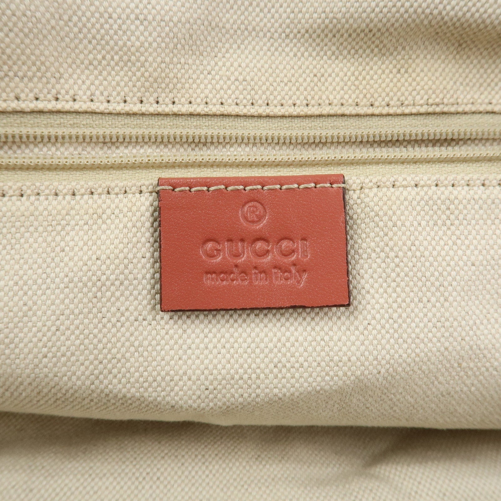 GUCCI Diamante Interlocking G Canvas Leather 2WAY Hand Bag 223974