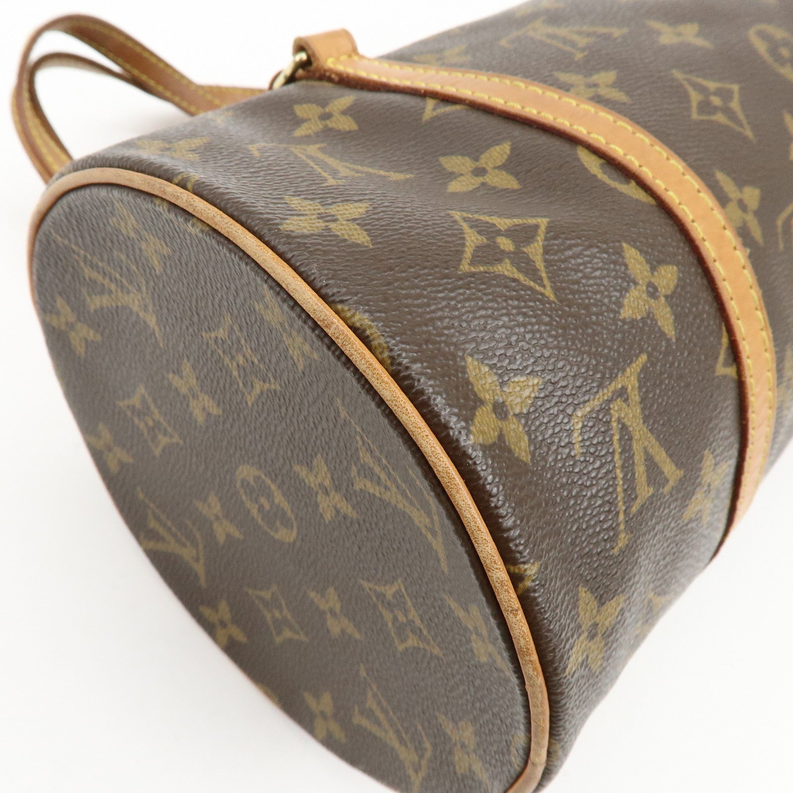 Louis Vuitton Monogram Papillon 30 Hand Bag Brown M51385