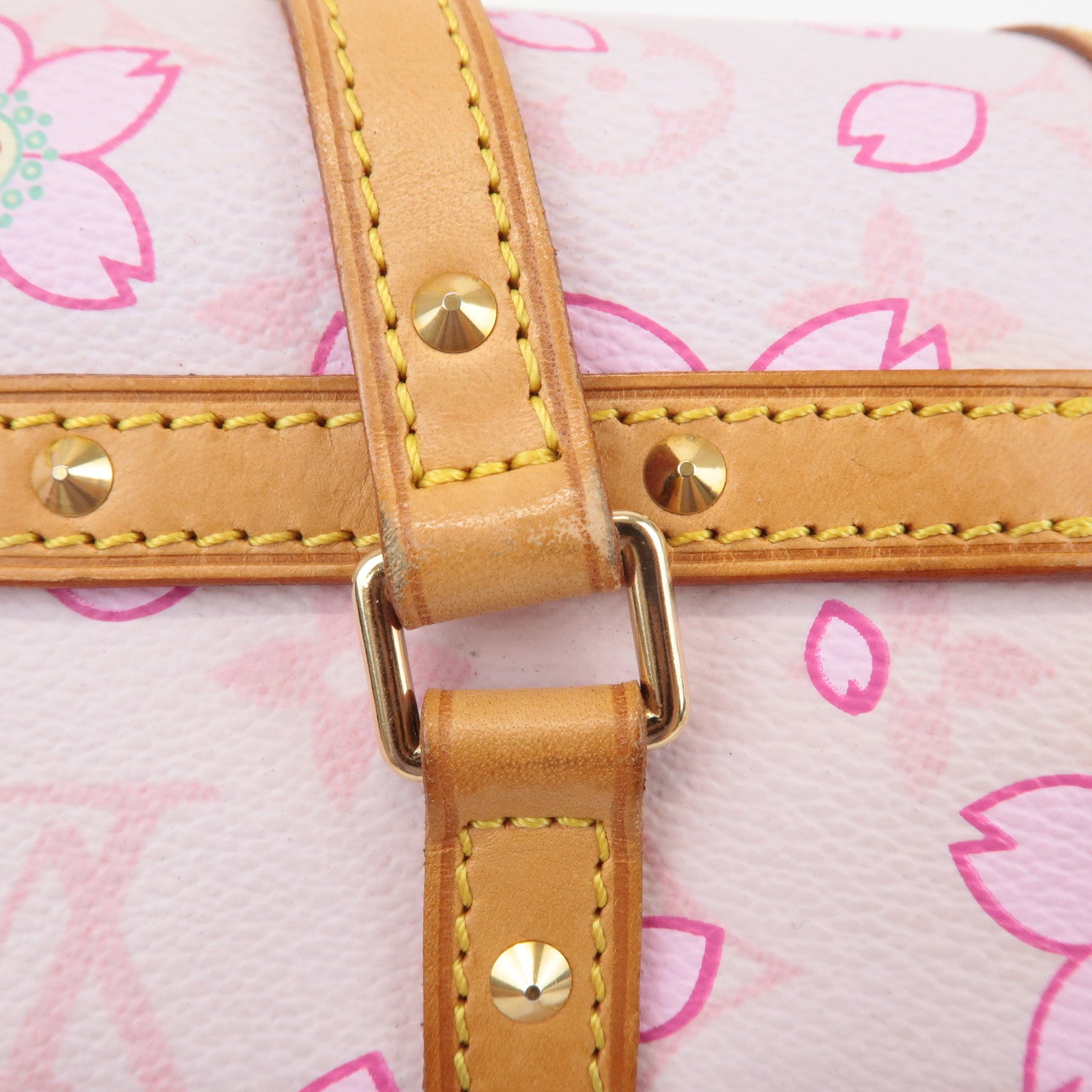 Louis Vuitton Monogram Cherry Blossom Papillon Hand Bag Rose M92010 Used