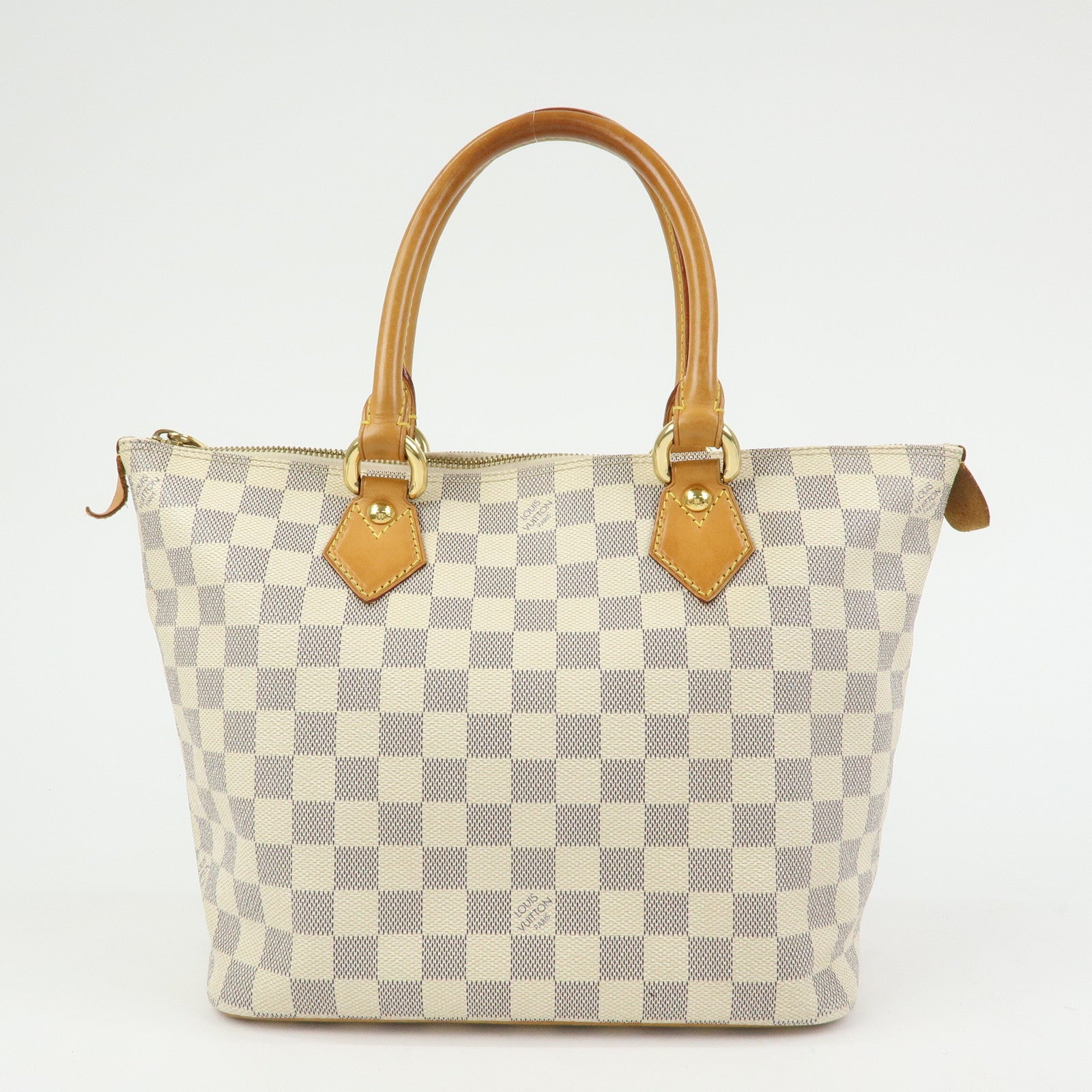 Louis Vuitton Damier Azur Saleya PM Tote Bag Hand Bag N51186