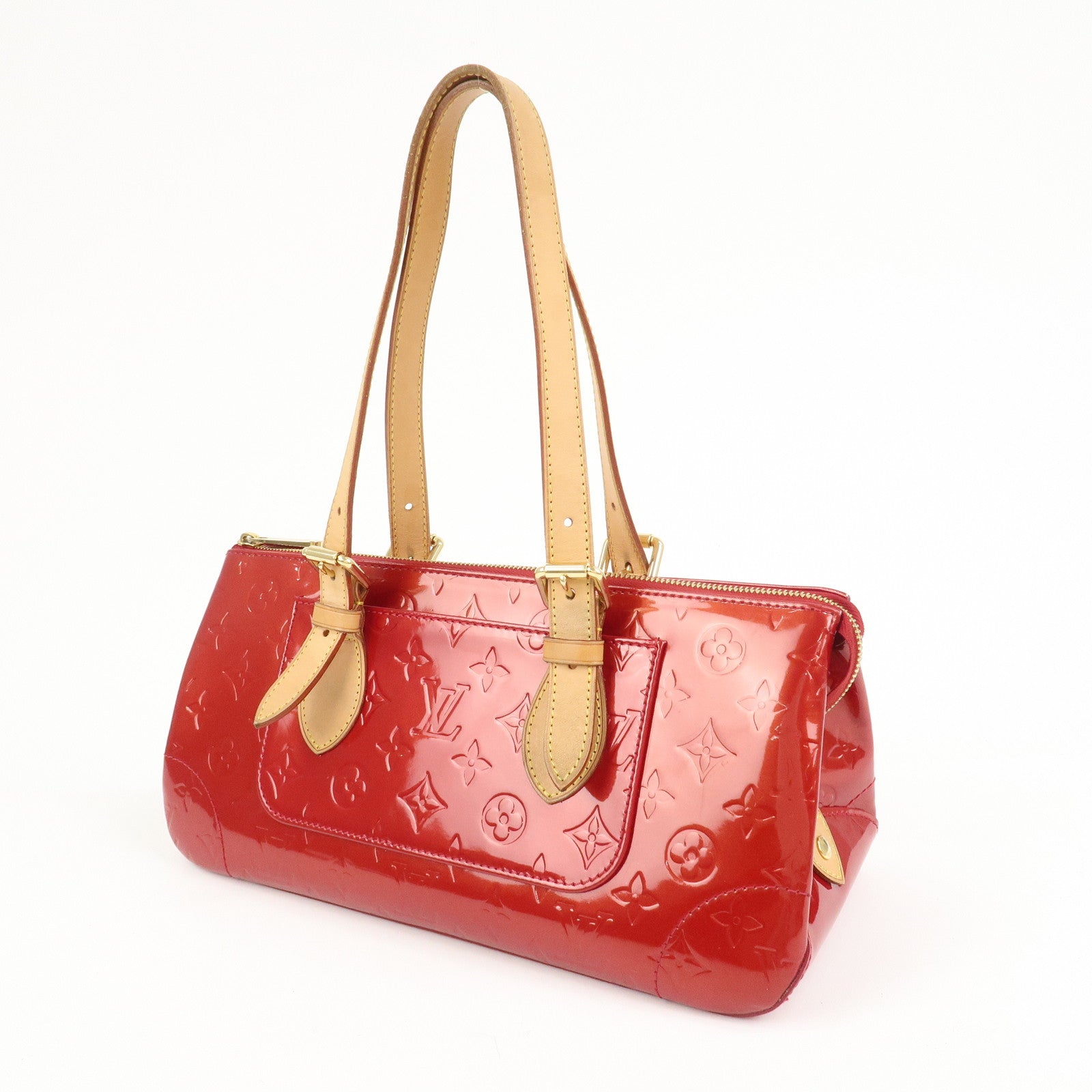 Louis Vuitton Vernis Rosewood Avenue Hand Bag Pomme DAmour M93507