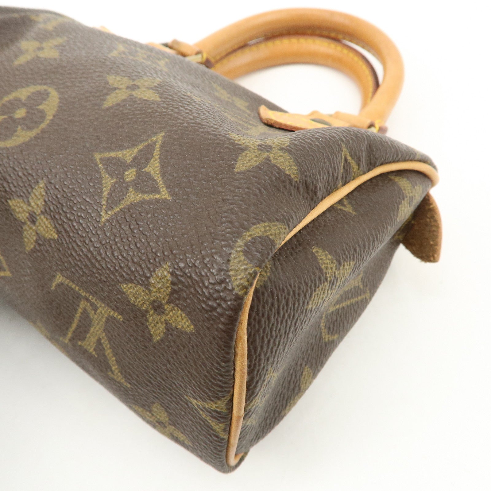 Louis Vuitton Monogram Canvas Mini Speedy Hand Bag Brown M41534