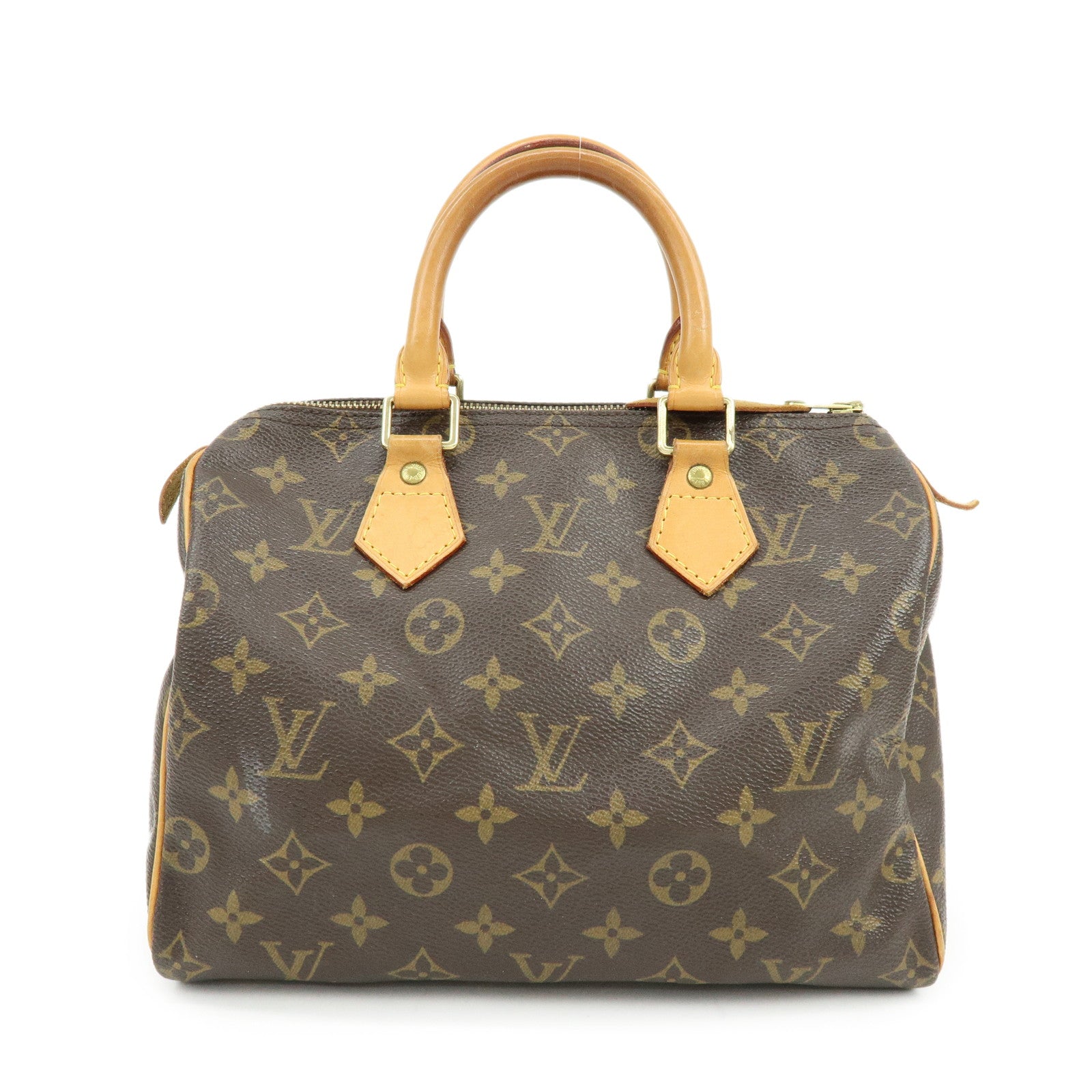 Louis Vuitton Monogram Speedy 25 Boston Bag Hand Bag Brown M41528