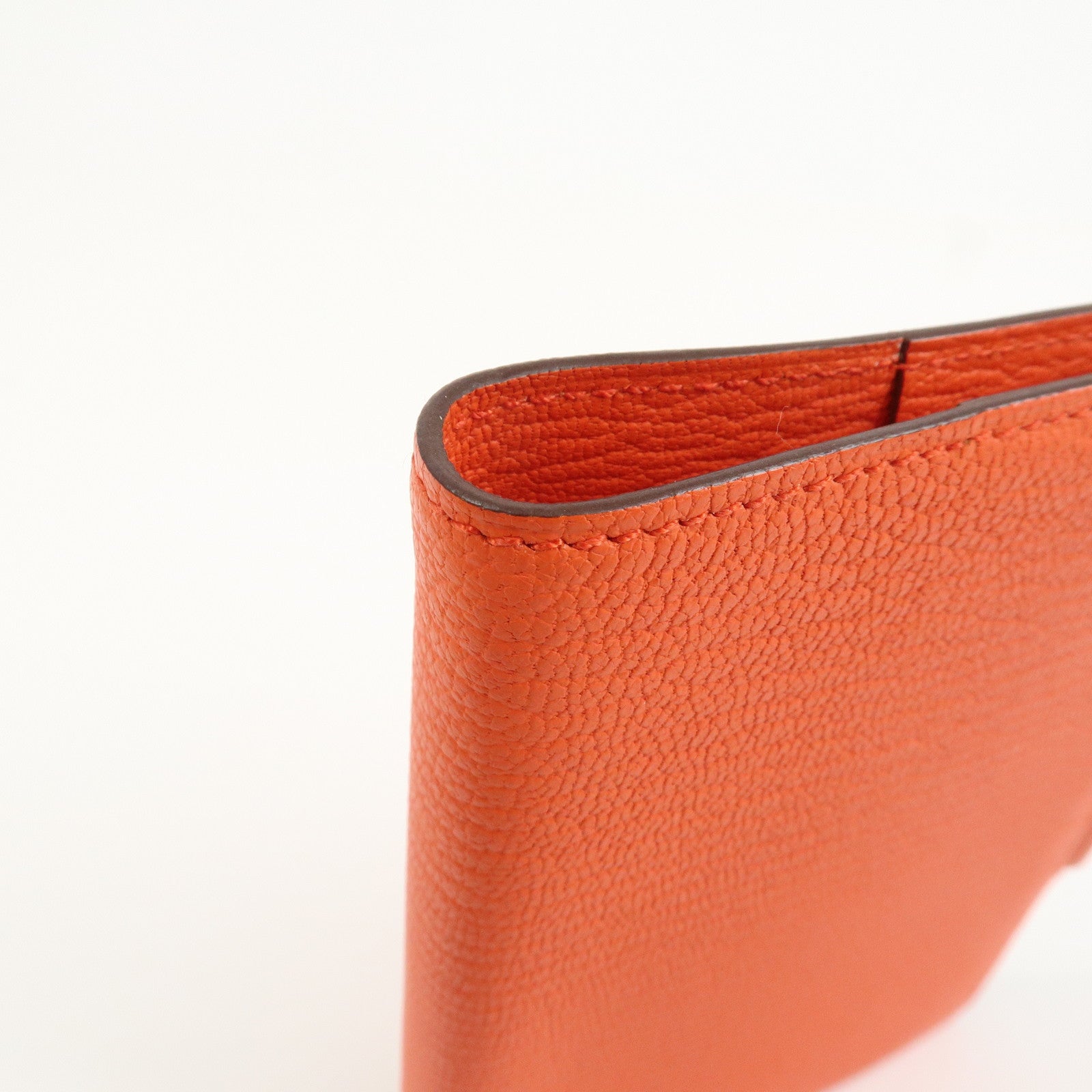HERMES Leather Agenda PM Planner Cover X Stamped Orange