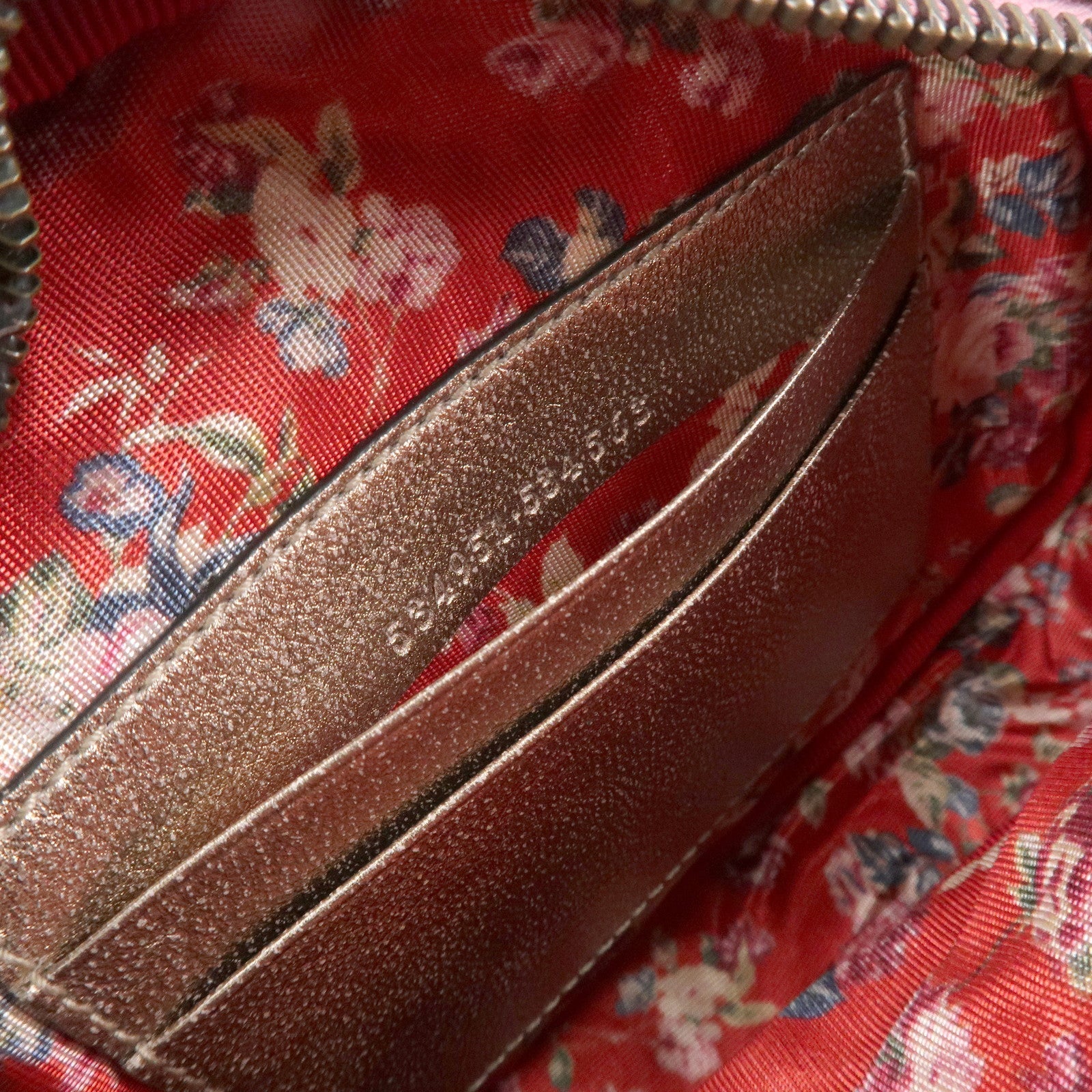 GUCCI Horsebit Leather Shoulder Bag Metallic Pink Blue 534951 Used